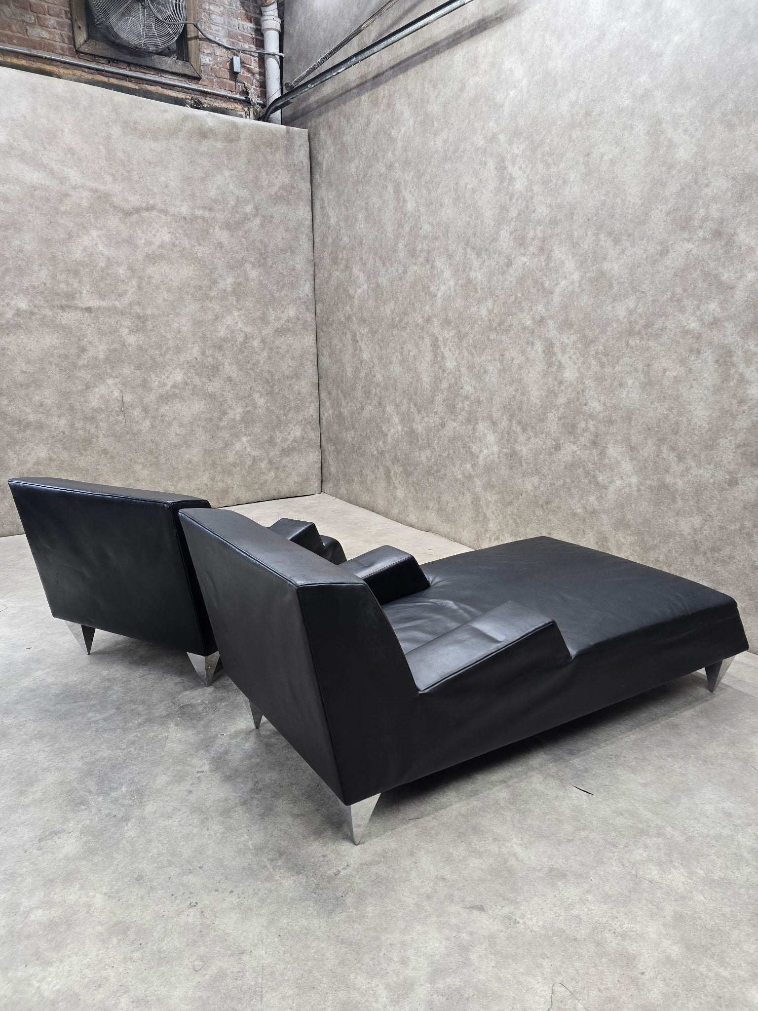 NEW - Vintage Chair and Chaise Lounge by Catherine Chanicci - 2 Piece Set