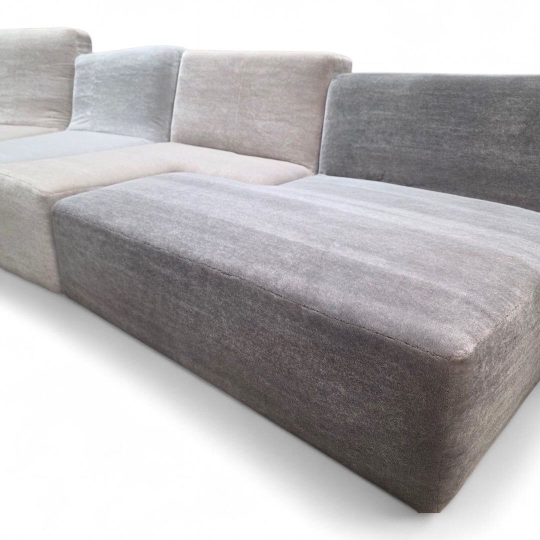 Ligne Roset “Confluences” by Philippe Nigro – 6-Piece Modular Sectional Newly Reupholstered in Mohair