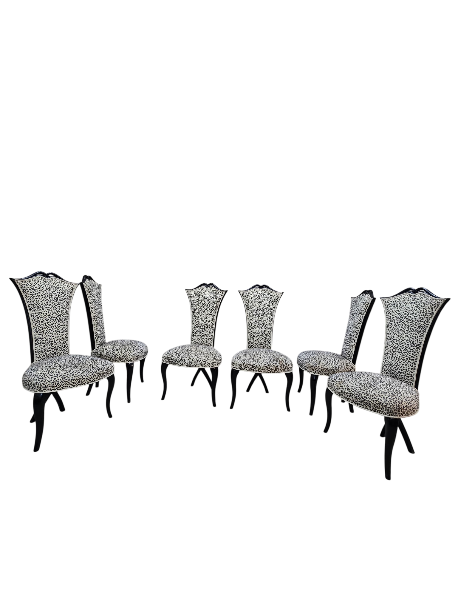 French Art Deco Style Dining Chairs Inspired by Christopher Guy - 6