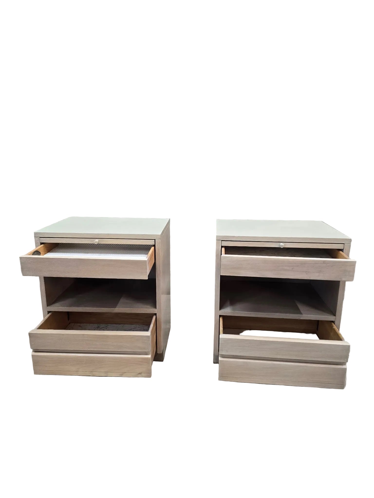 MCM Driftwood Nightstand by Sligh Cross Country Collection - Pair