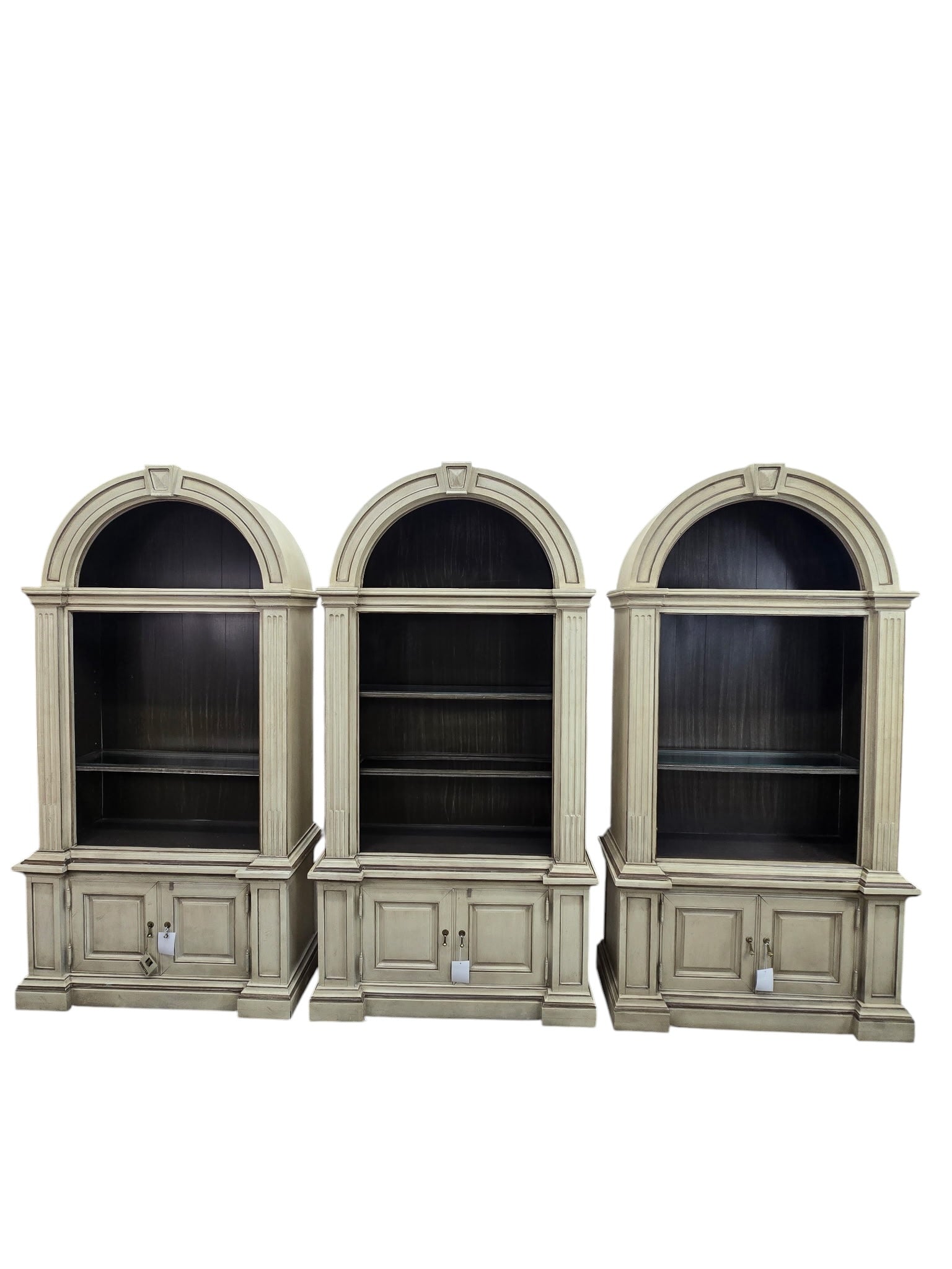 New - Vintage Neoclassical Style Architectural Display Cabinets By Bernhardt - 3