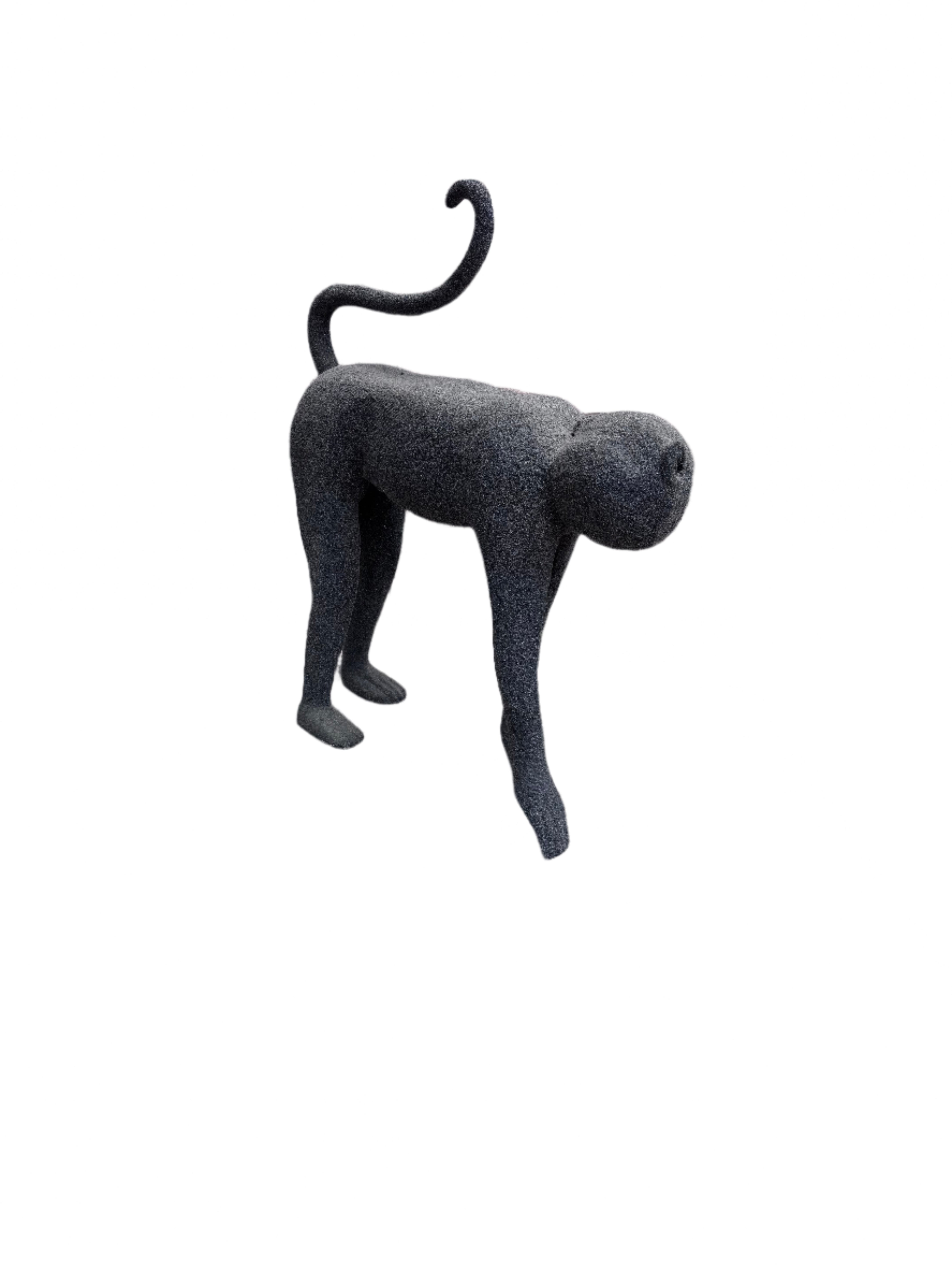 Mid Century Modern Crouching Monkey Sculpture