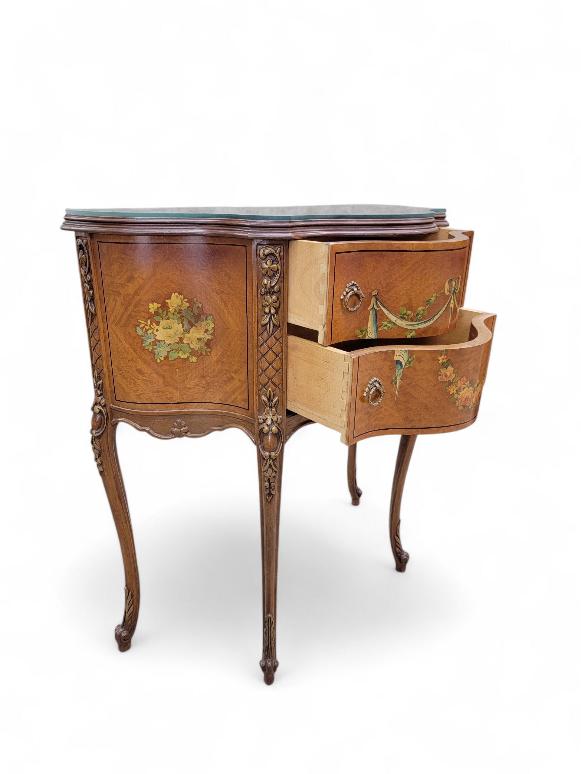 Antique Neoclassical French Style End Tabes/Nightstands - Pair