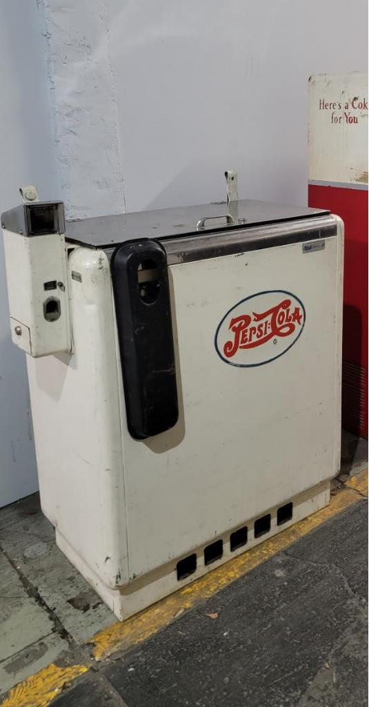 Vintage Classic Pepsi Slide Cooler Vending Machine