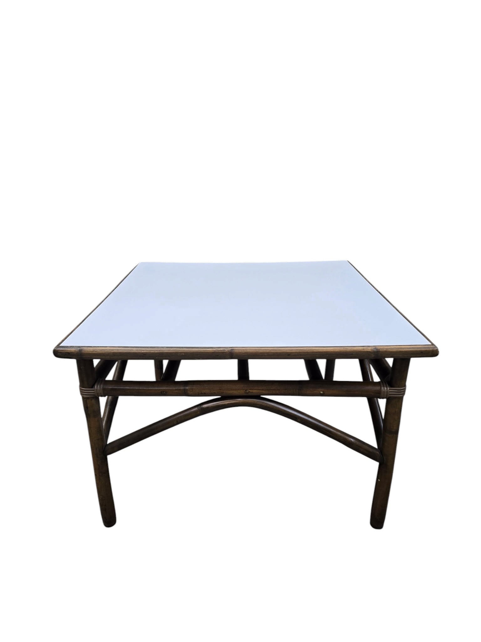 Modern Coastal Bamboo Side Table by Vogue Rattan