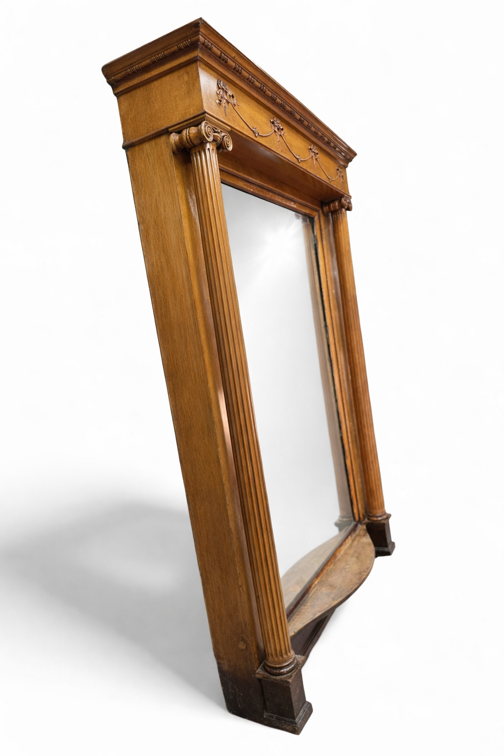 Antique Victorian Style Architectural Salvage Beveled Pier Mirror