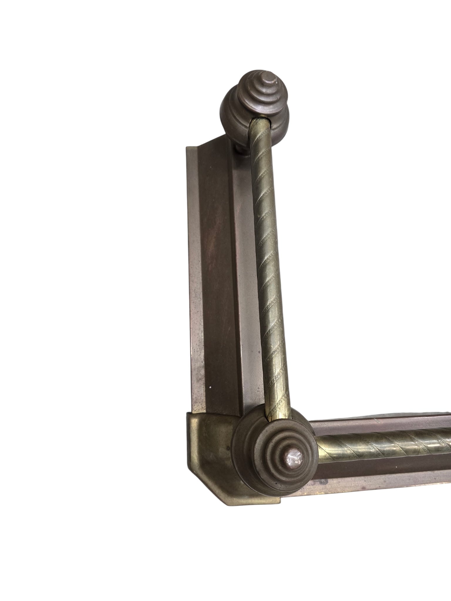 MCM Victorian Revival Style Fireplace Fender by Decorative Crafts Inc