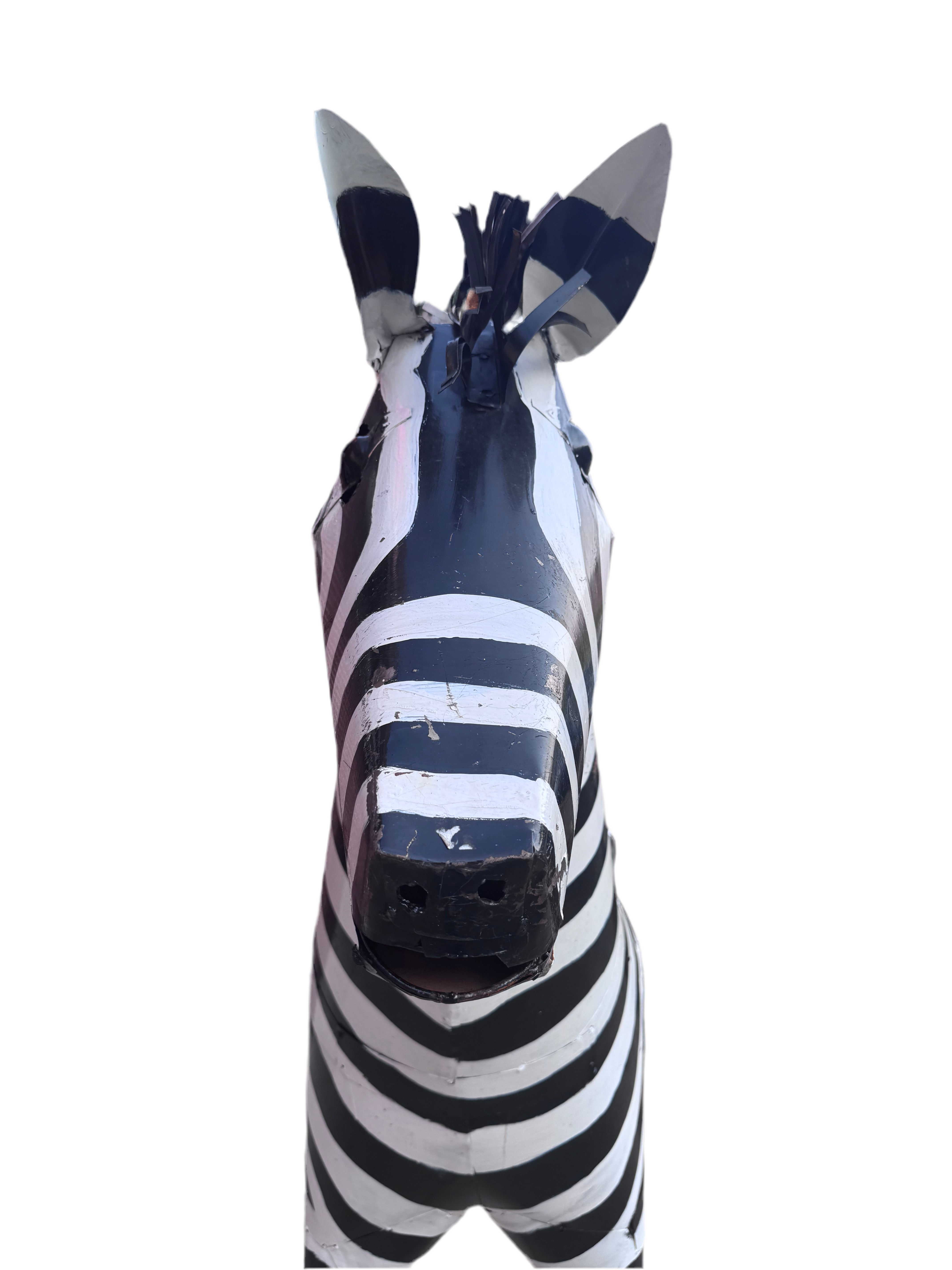 Vintage Life Side Metal Zebra Garden Statues - Pair