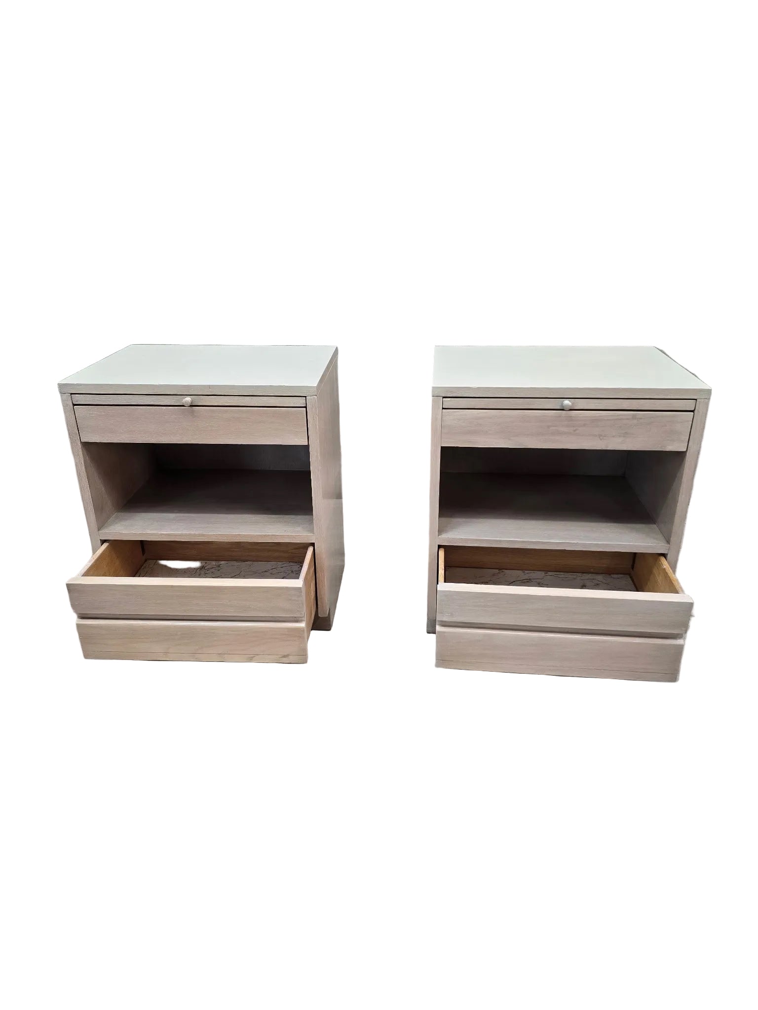 MCM Driftwood Nightstand by Sligh Cross Country Collection - Pair