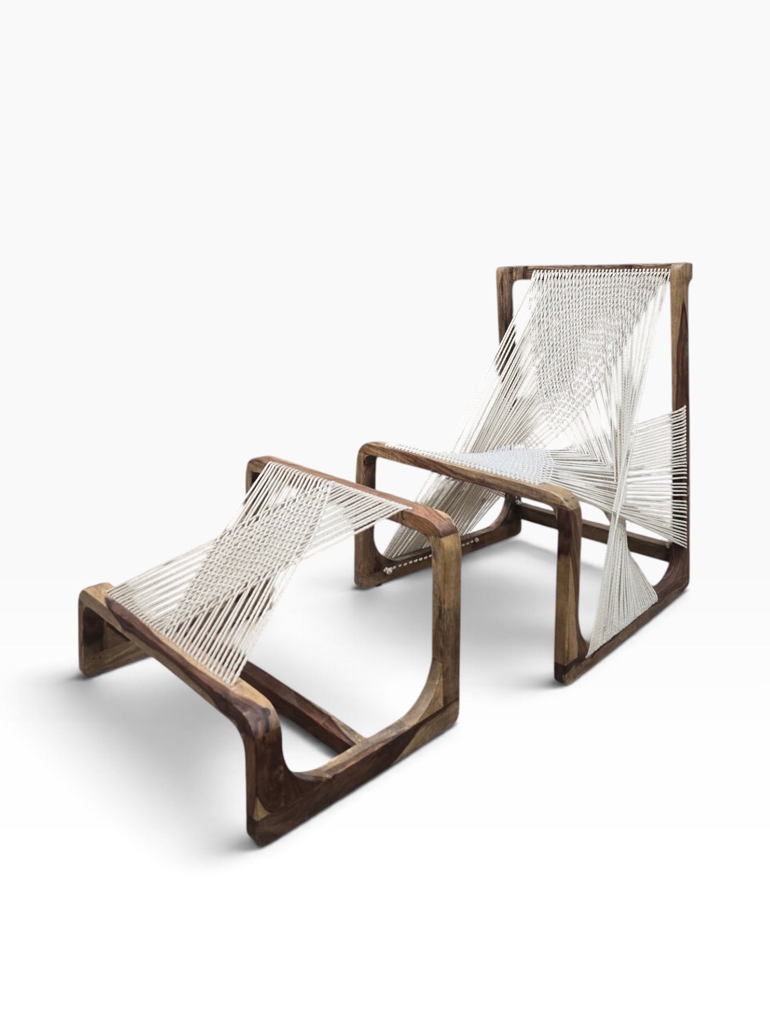 Swedish Chair and Ottoman by Asa Karner