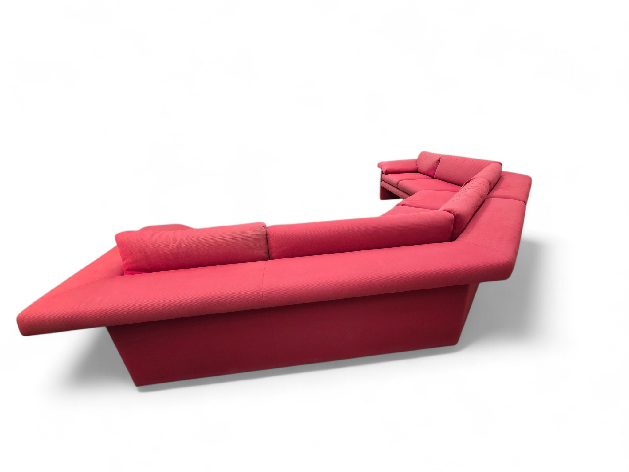 Italian Postmodern Vico Magistretti Style Large 2-Piece Sectional Sofa