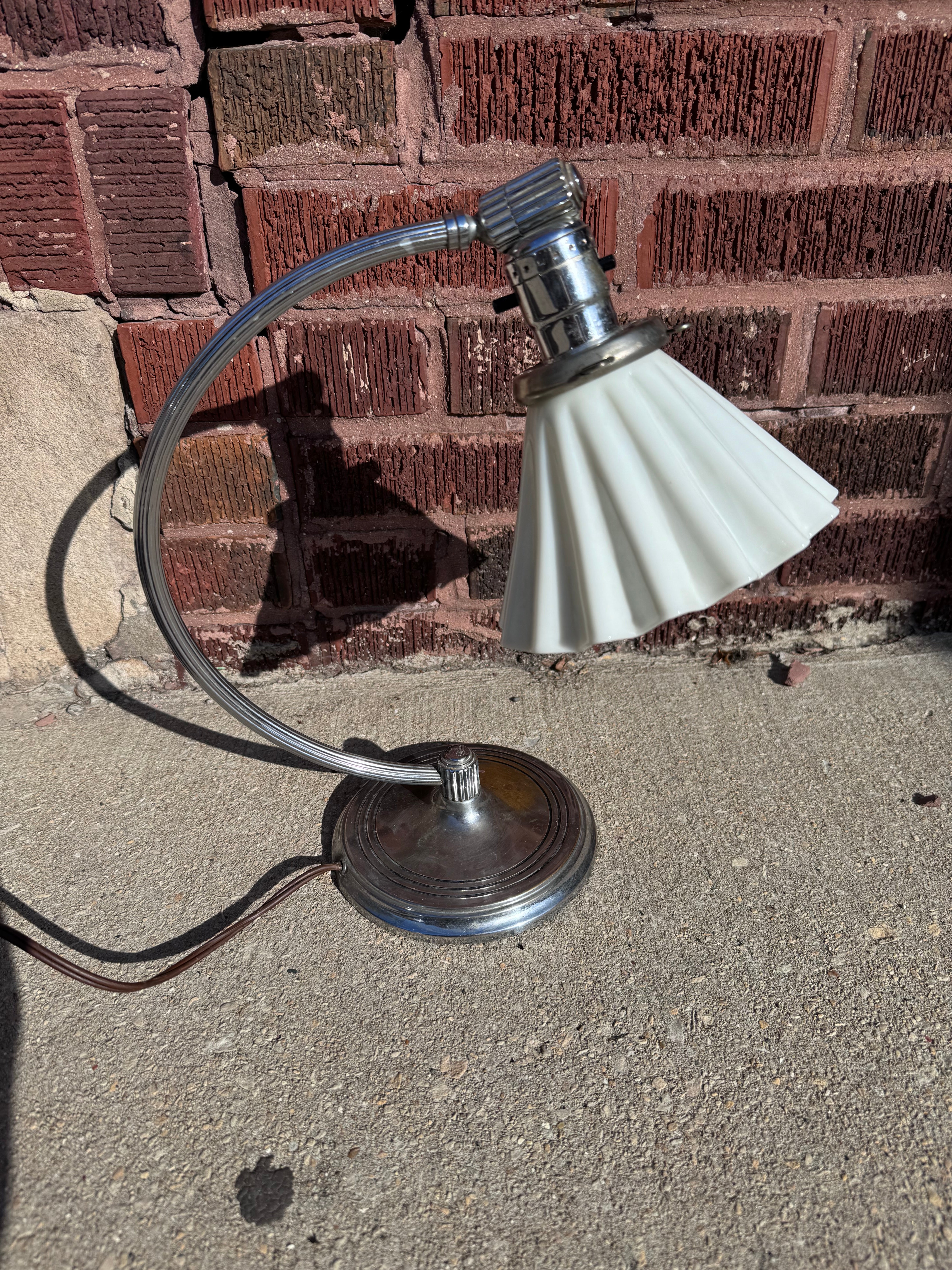 Vintage Art Deco Desk Lamp by Chase and Co.