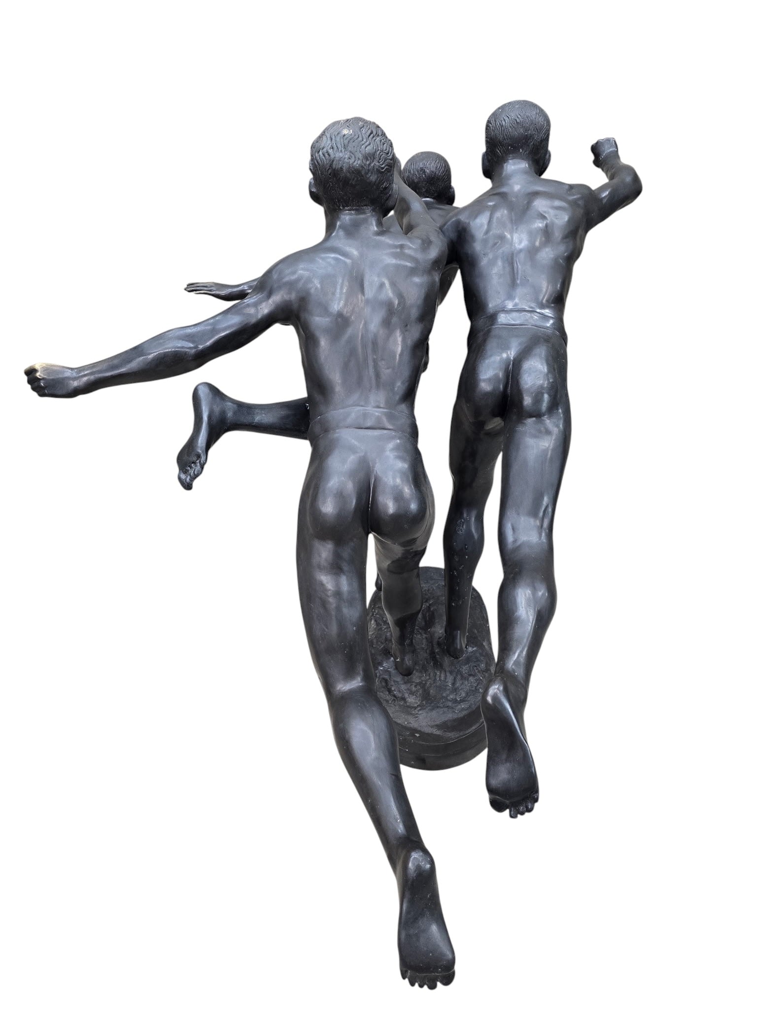 Antique French Art Nouveau Au But' Bronze Sculpture by Alfred Boucher