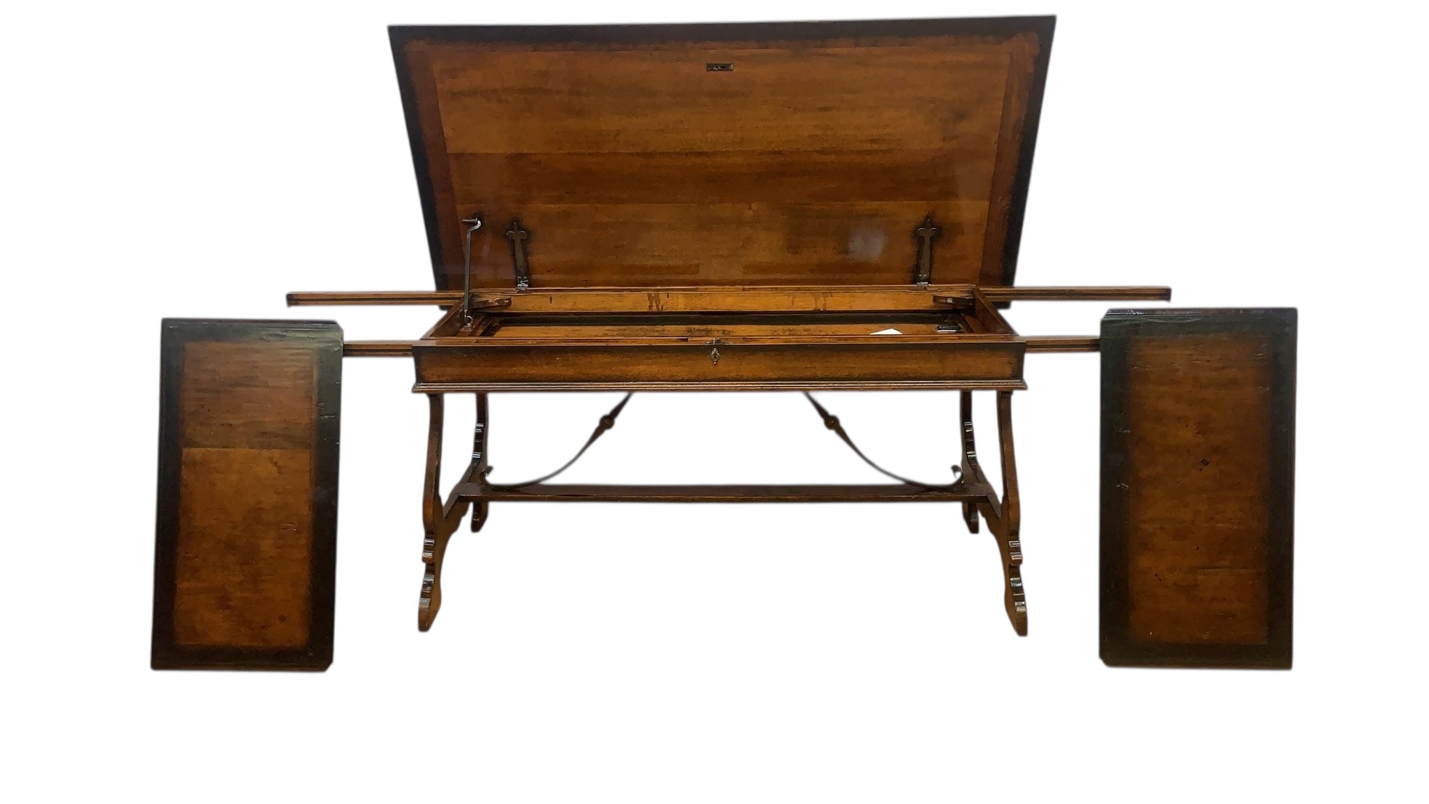 Marchetti – Hand Made in Italy Inlaid Walnut Extending Dining Table