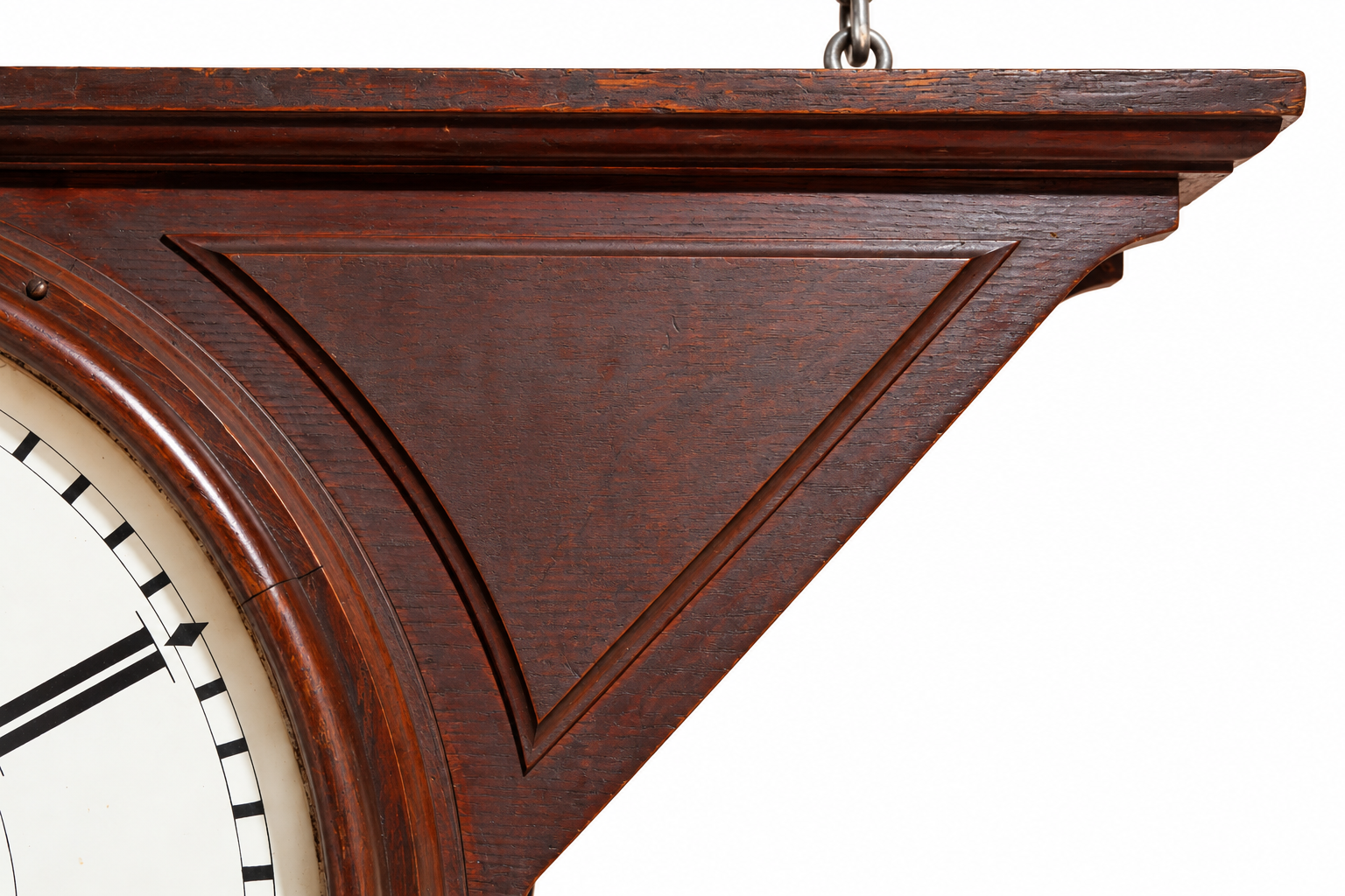 E. Howard & Co. Boston Double-Sided Wall Clock in Architectural Wood Case