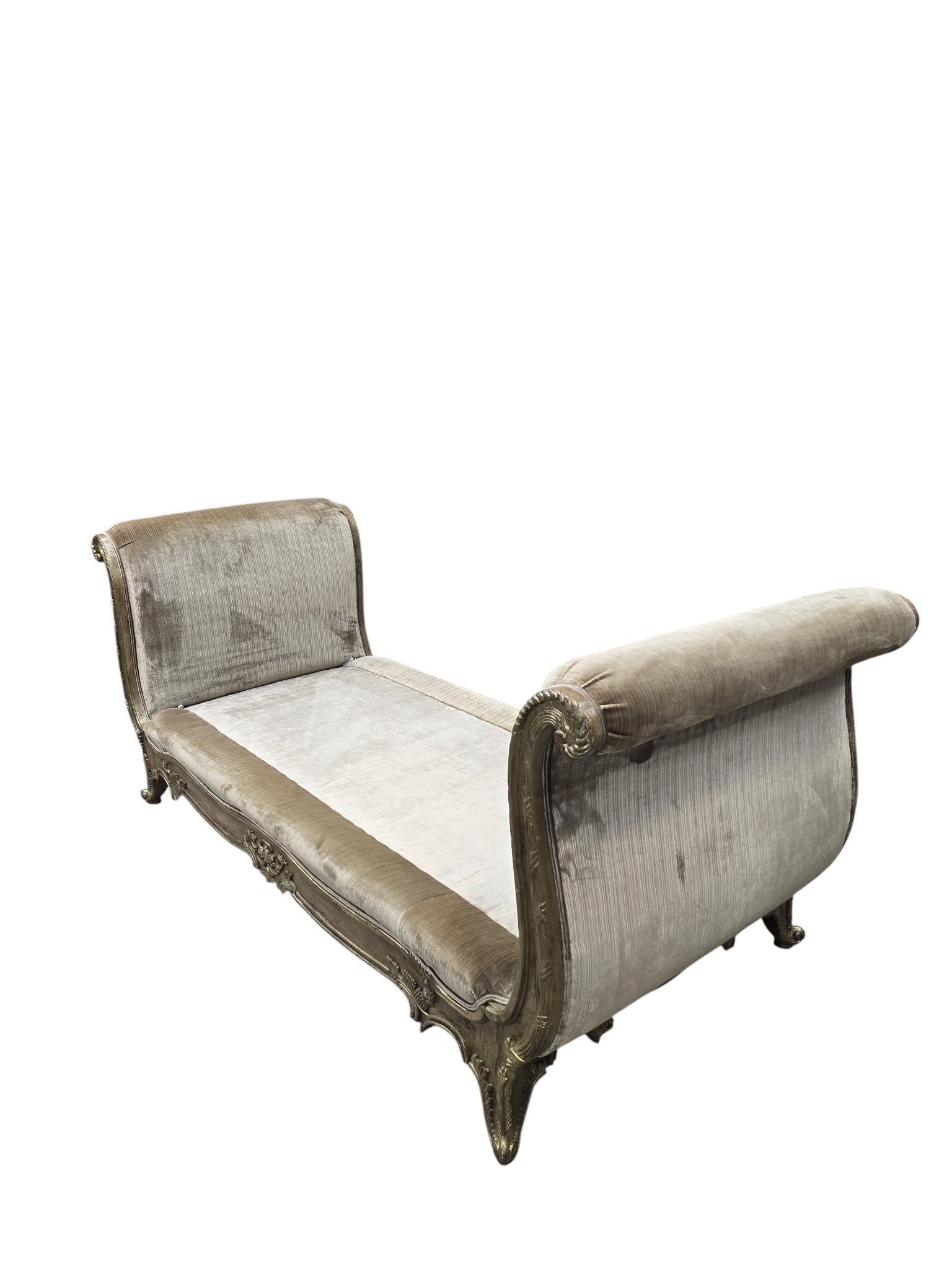 Vintage Marge Carson French Louis XV Style Daybed Newly Reupholstered