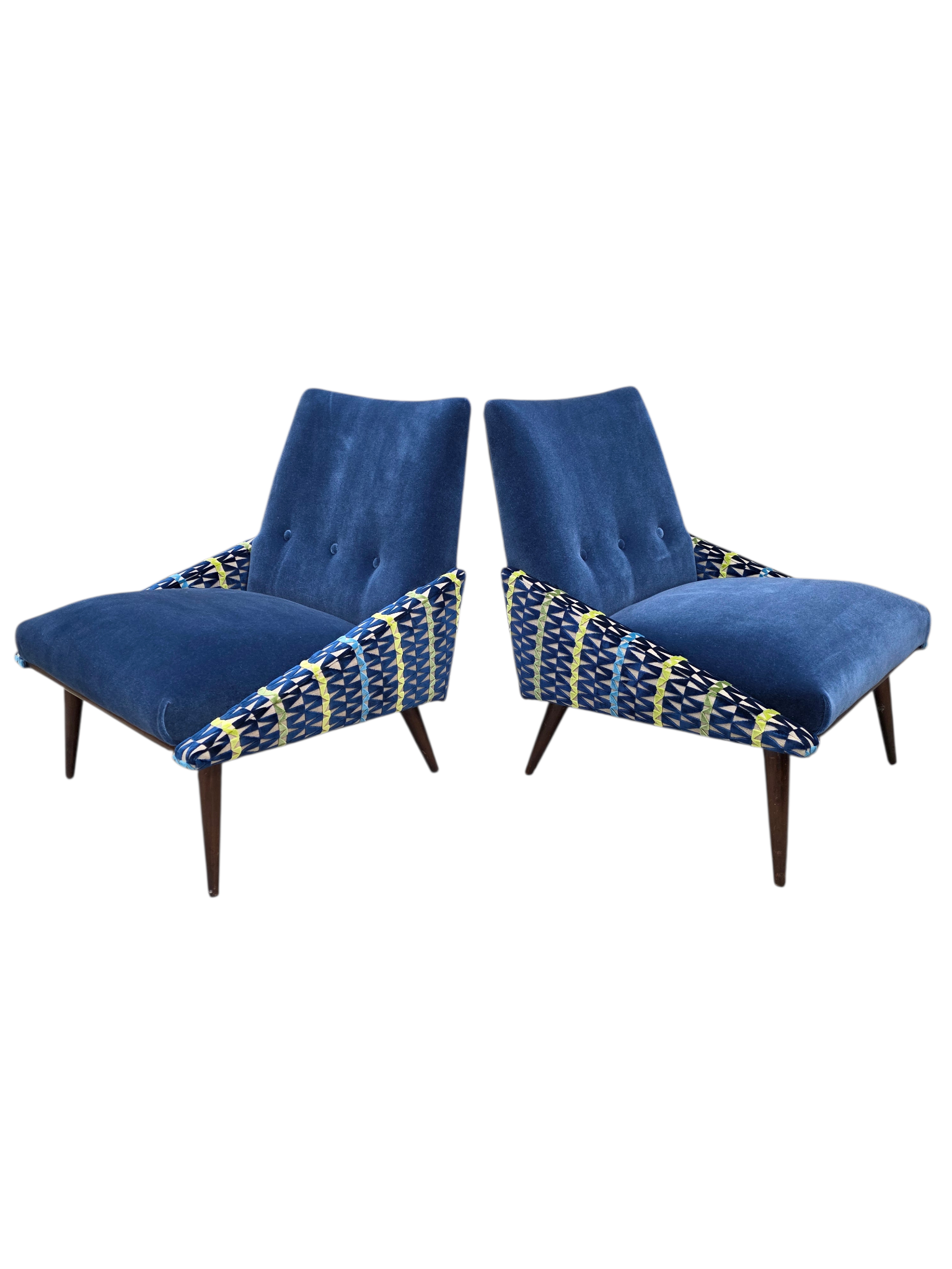 MCM Slipper Chairs by Kroehler Newly Reupholstered – Pair