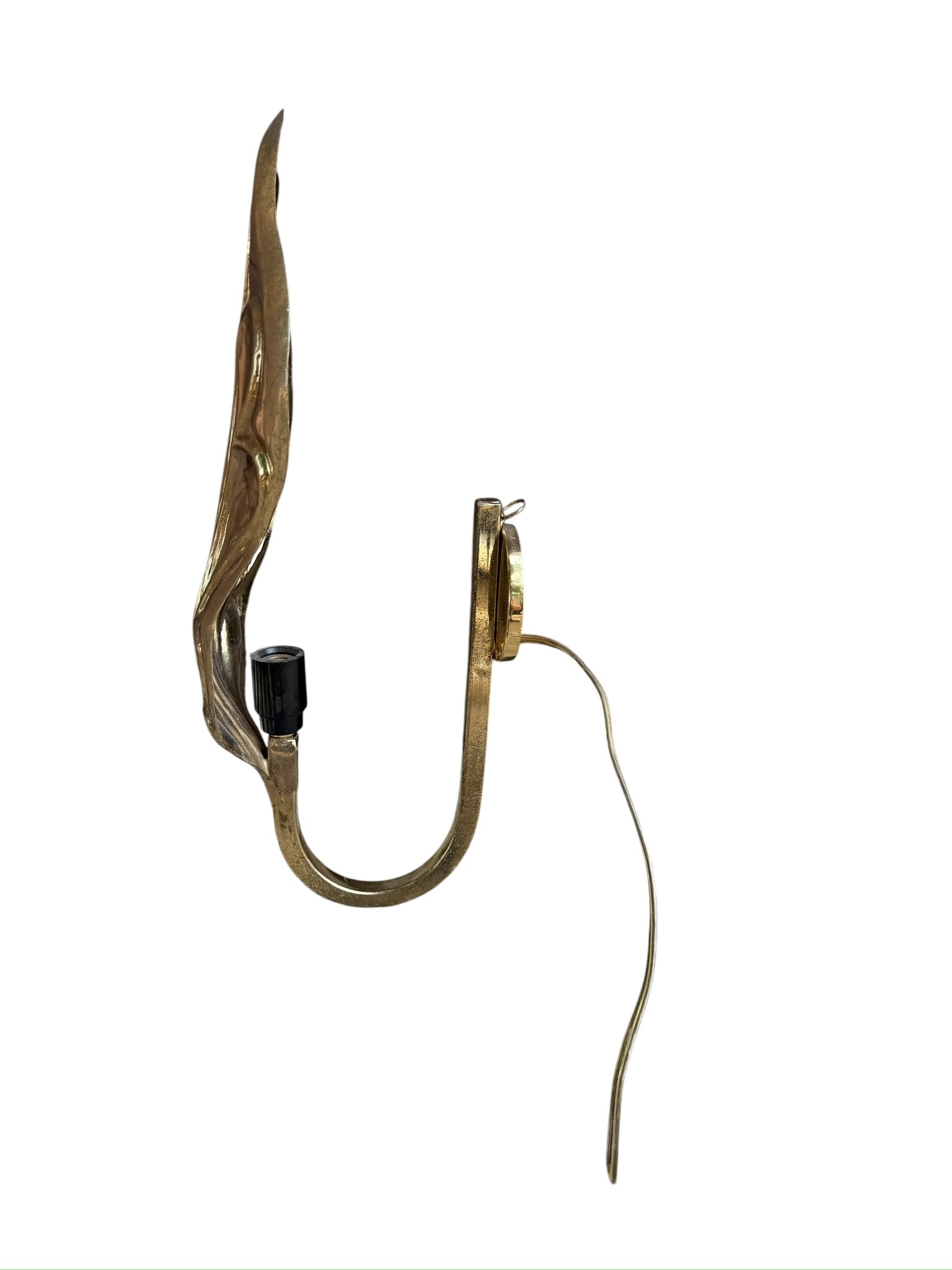 Italian Leaf Wall Sconce by Carlo Giorgi and Tommaso Barbi