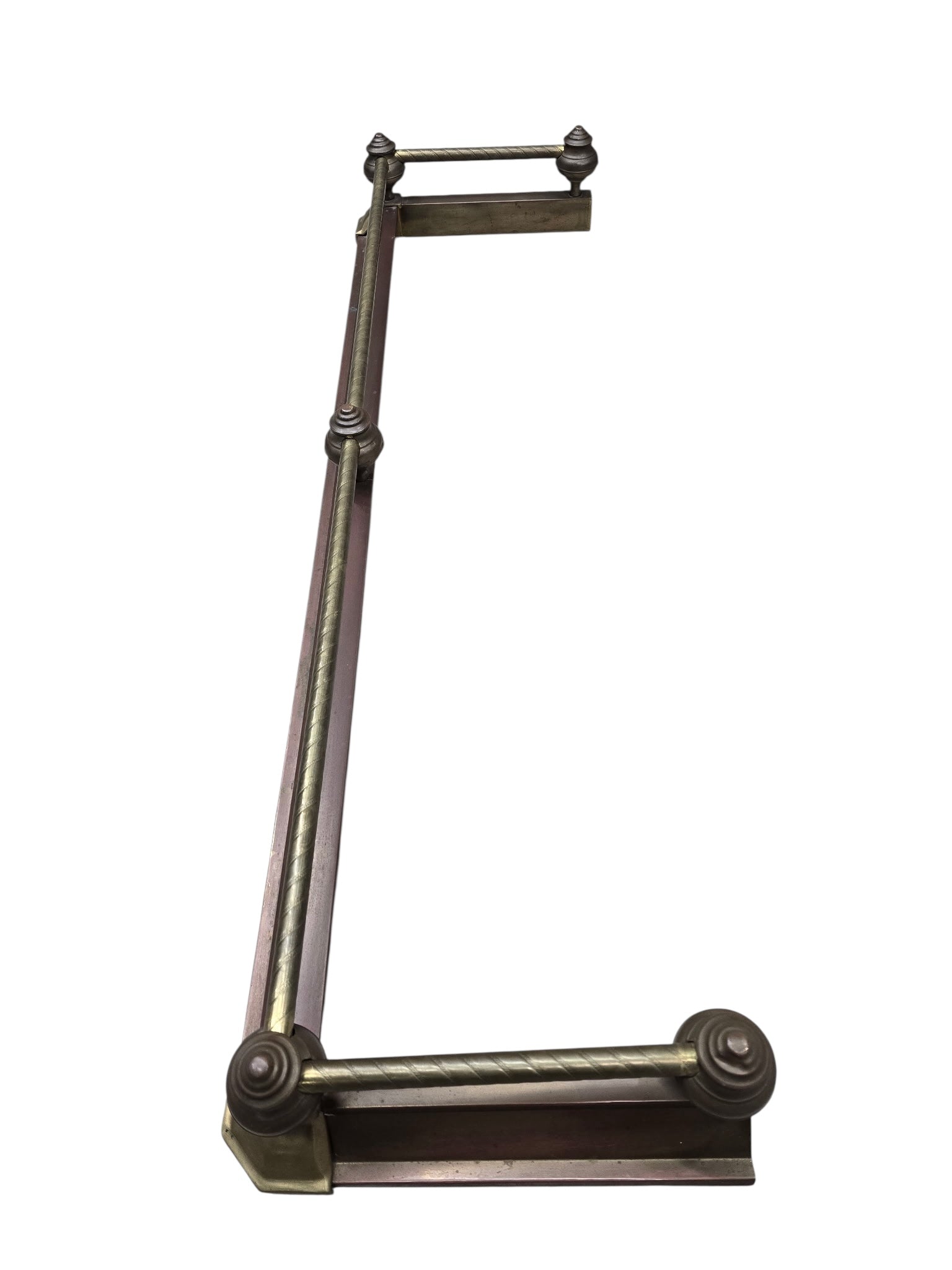 MCM Victorian Revival Style Fireplace Fender by Decorative Crafts Inc