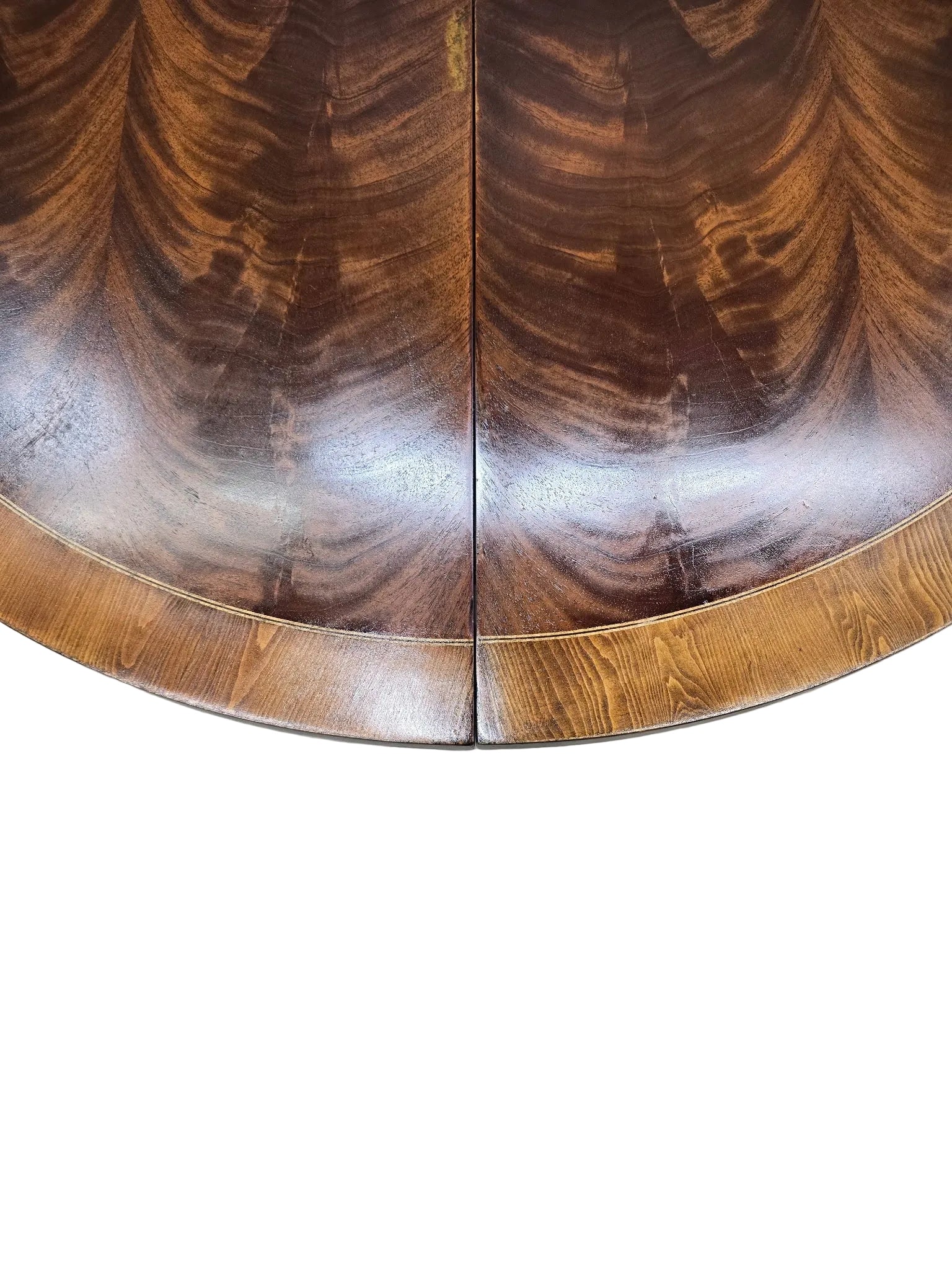 Vintage Folding Demilune Flip-Top Table