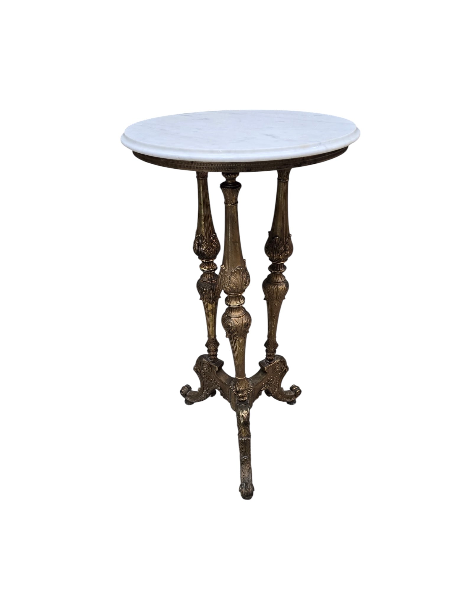Antique Louis XVI Style Pedestal Side Table