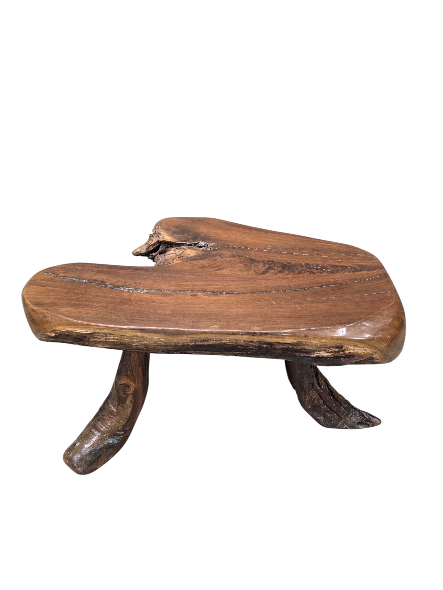 Vintage Live Edge Wood Slab Table