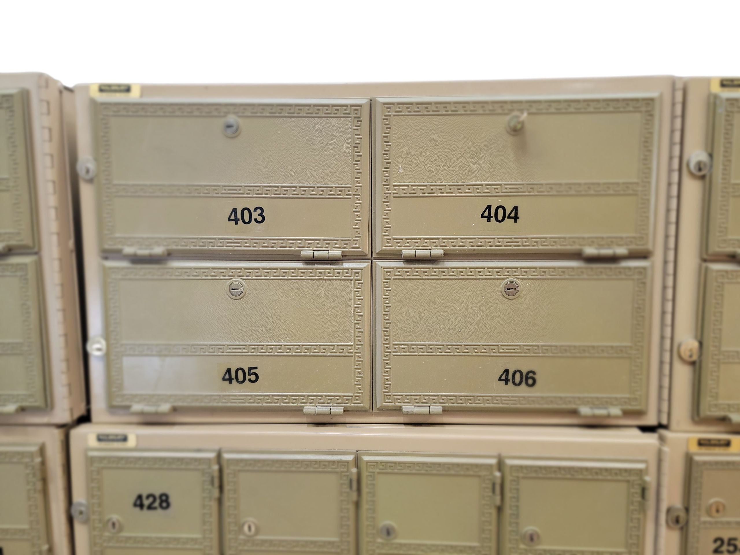 Vintage Metal Mailroom Storage Boxes by Salisbury Industries - Set of 12