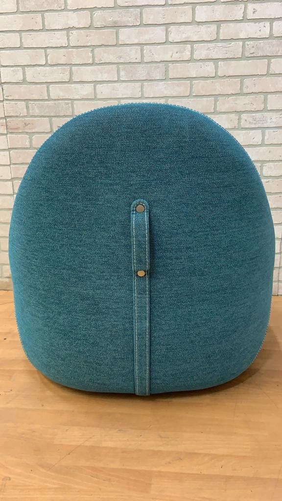 Modern Bernhardt Design Mitt Lounge Chair in Blue