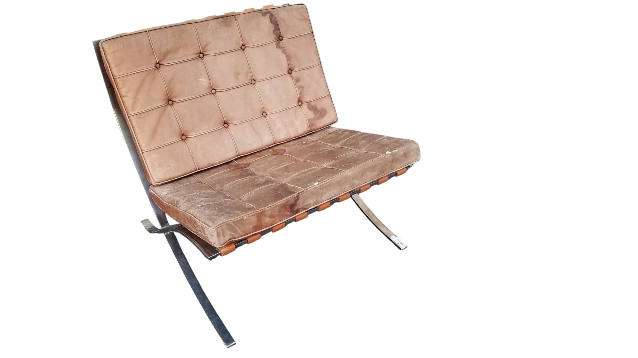 MCM Mies Van Der Rohe for Knoll Barcelona Chair Newly Reupholstered
