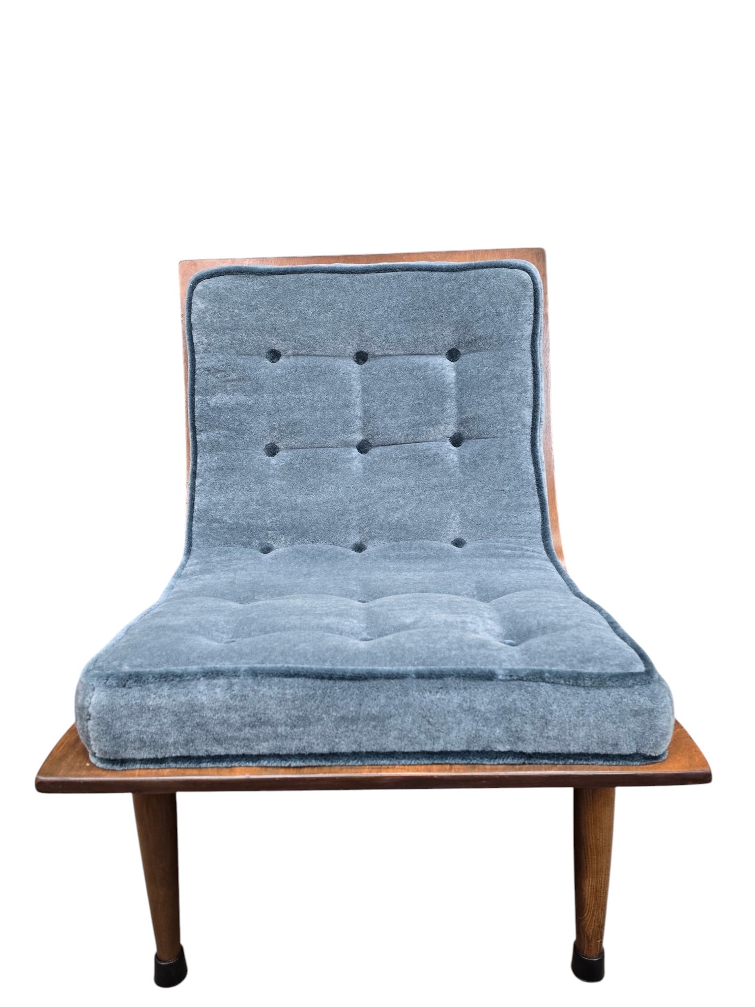 MCM Bentwood Scoop Chairs by Carter Brothers Newly Reupholstered - Set of 2