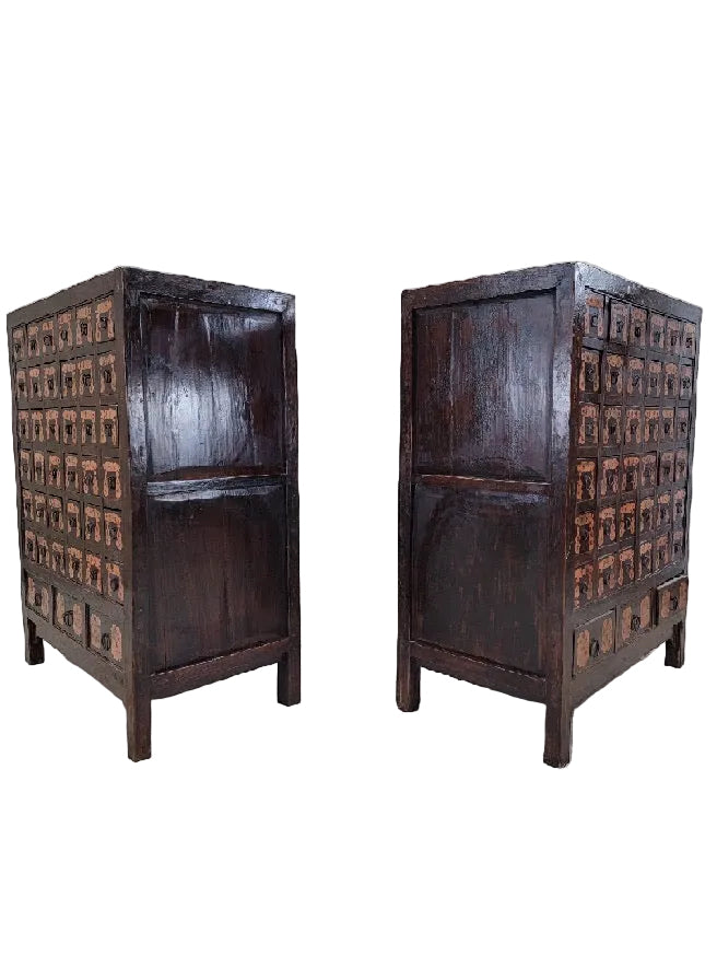Chinese Shanxi Black Lacquer 39-Drawer Apothecary Cabinet – Qing Dynasty