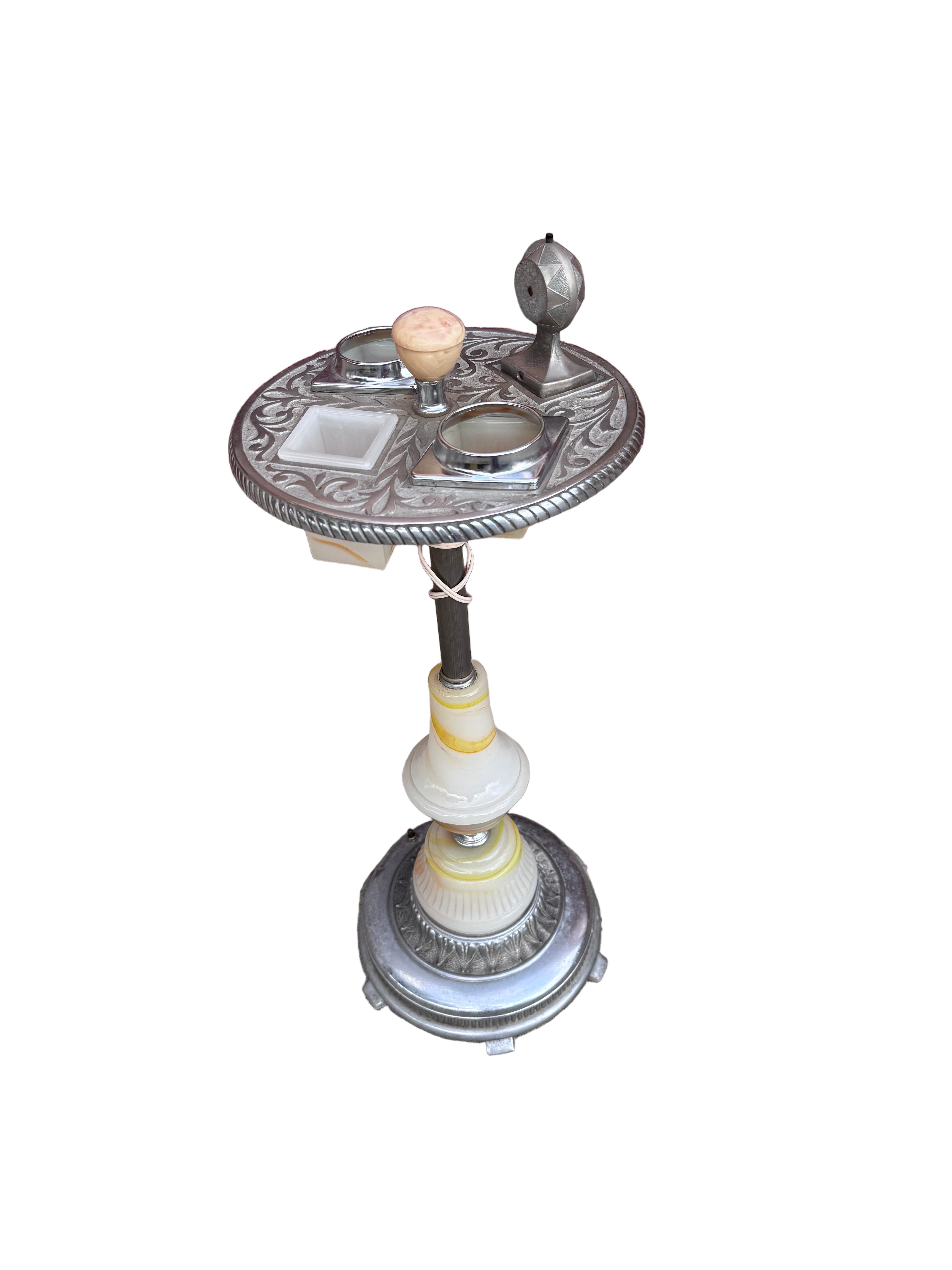 Vintage Art Deco Floor Smoking Stand Ashtray