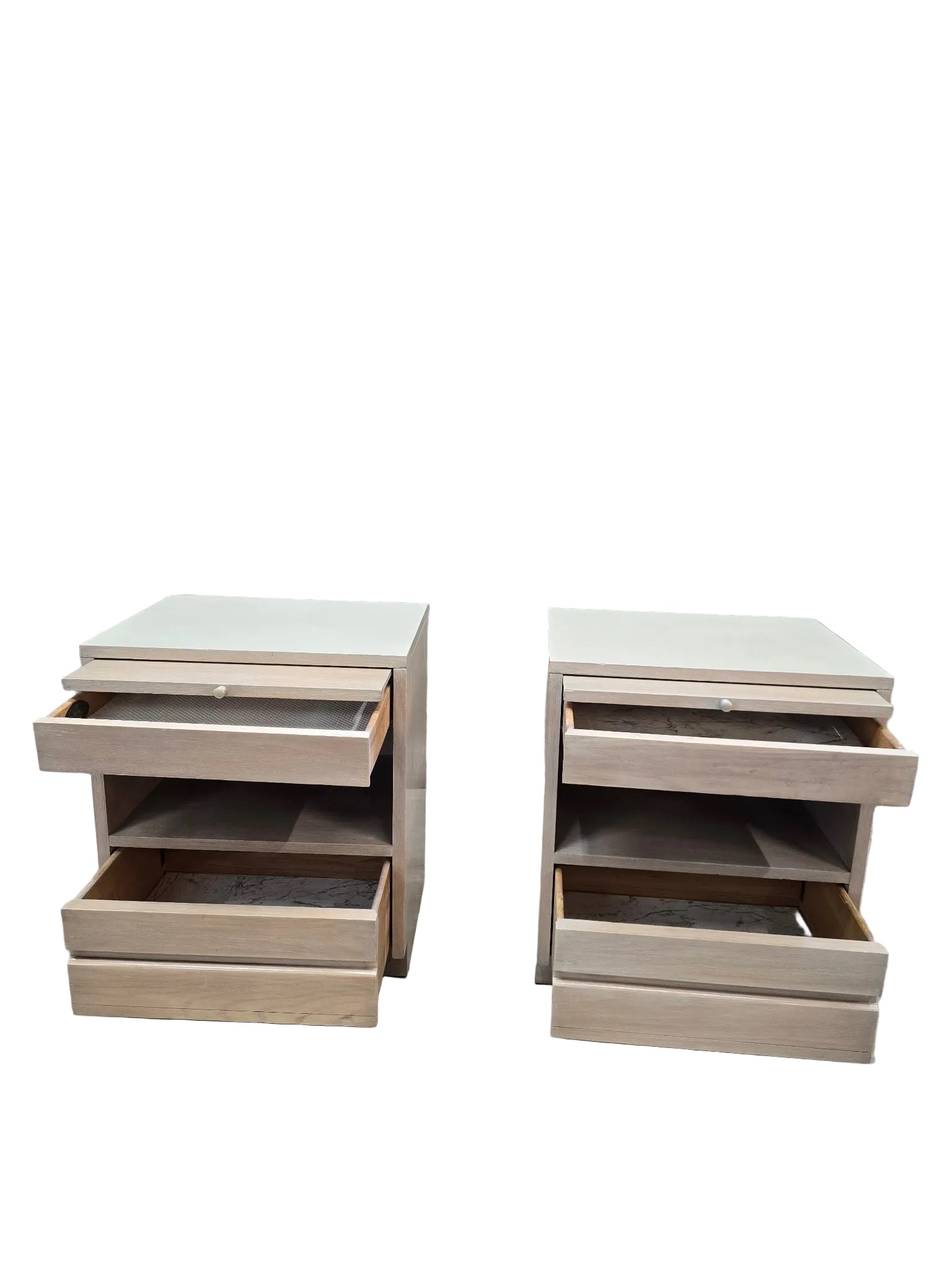 MCM Driftwood Nightstand by Sligh Cross Country Collection - Pair