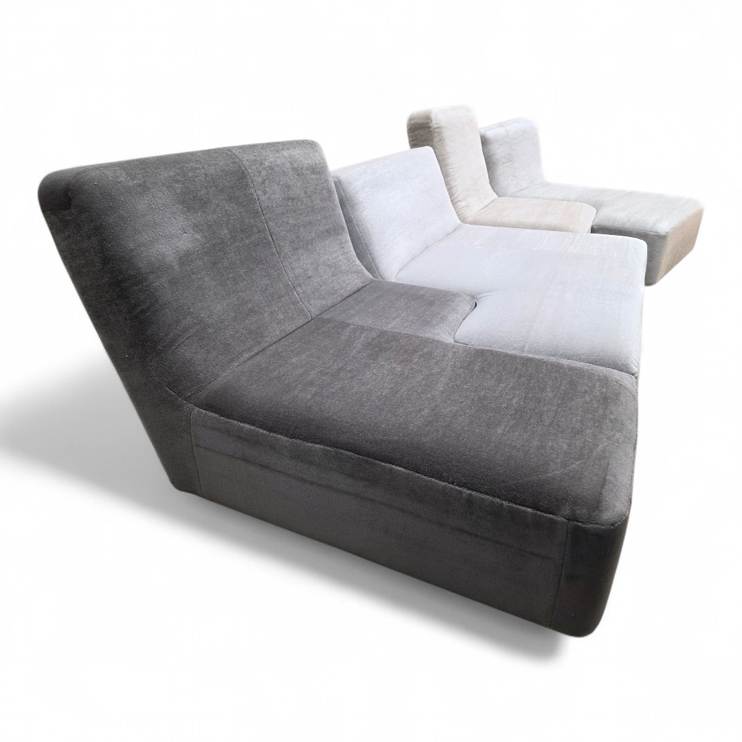 Ligne Roset “Confluences” by Philippe Nigro – 6-Piece Modular Sectional Newly Reupholstered in Mohair