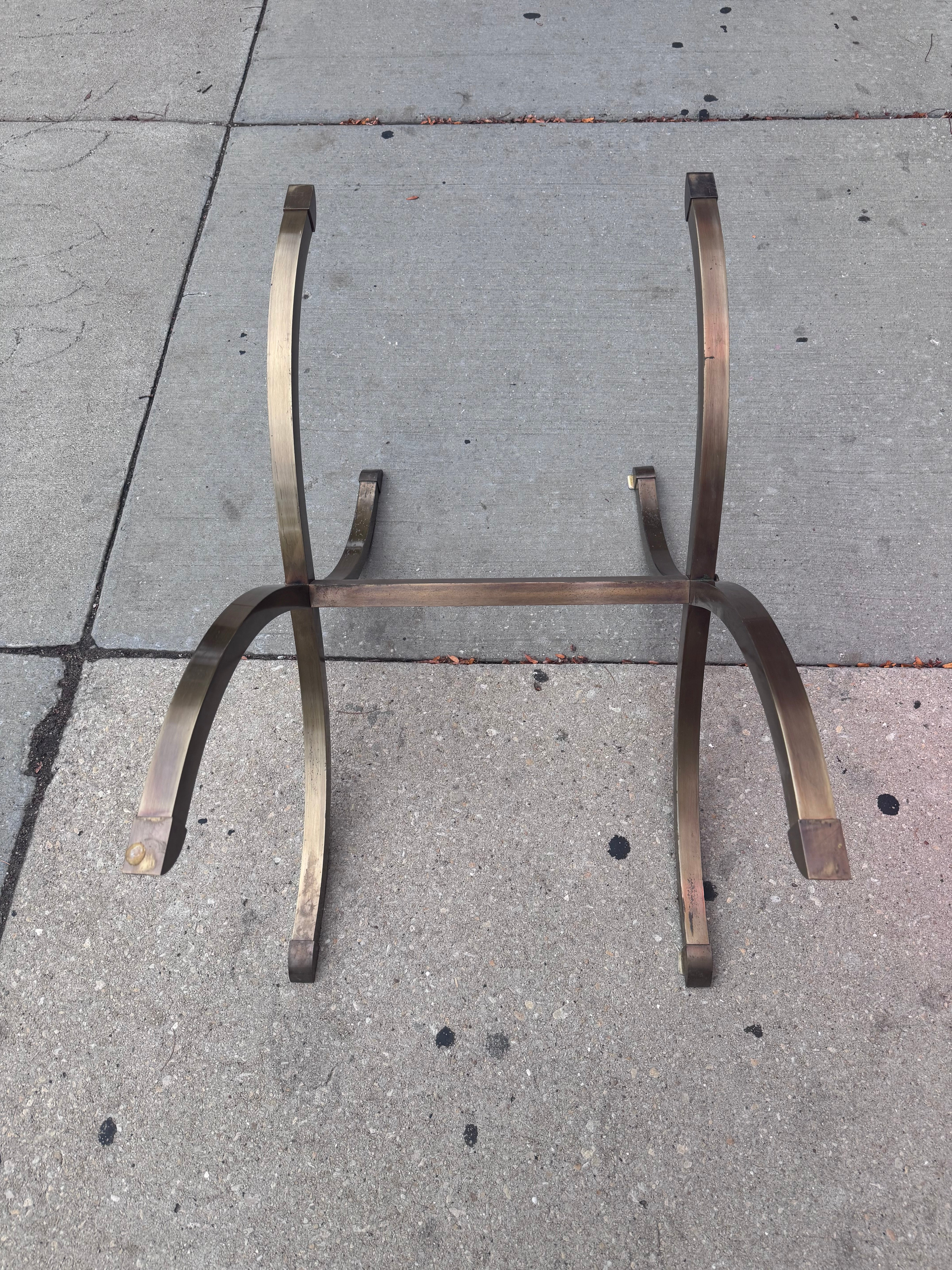 New - Hollywood Regency LaBarge Brass Tray Top Oval Coffee Table