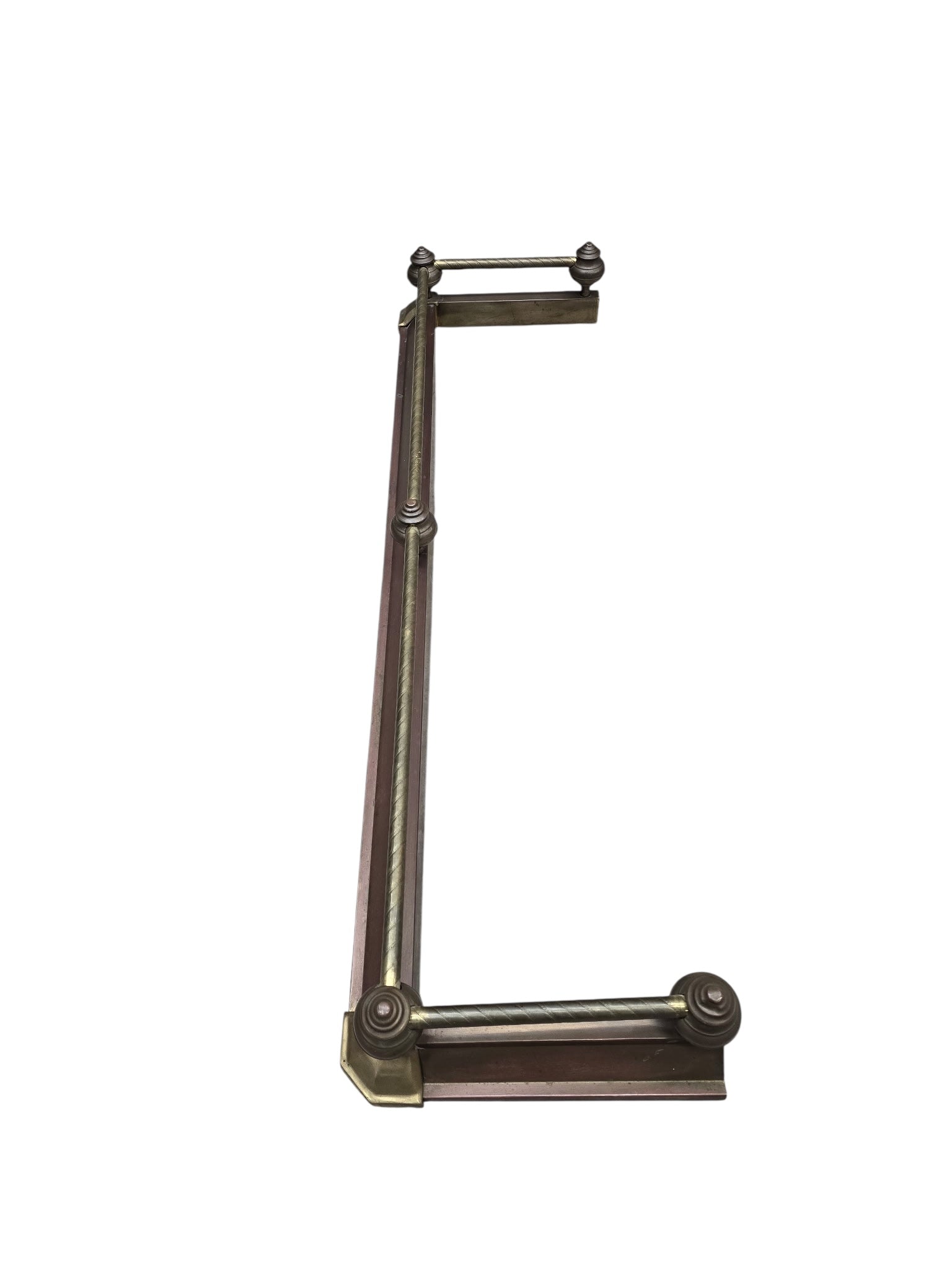 MCM Victorian Revival Style Fireplace Fender by Decorative Crafts Inc