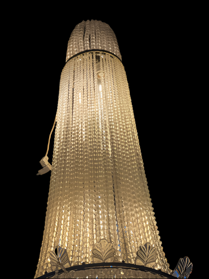 Antique French Baccarat Style Chandelier