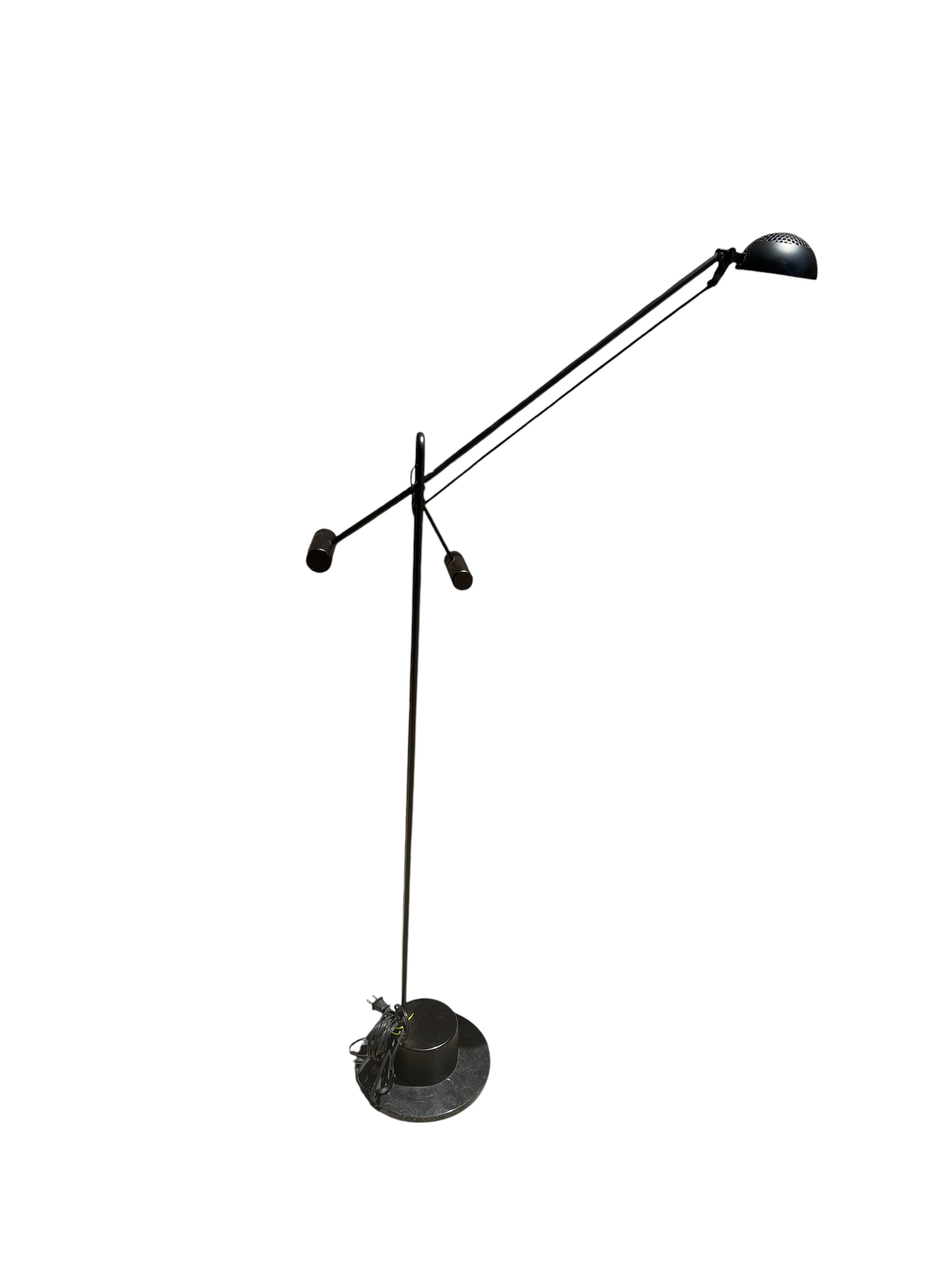 Vintage Postmodern Crane Form Floor Lamp