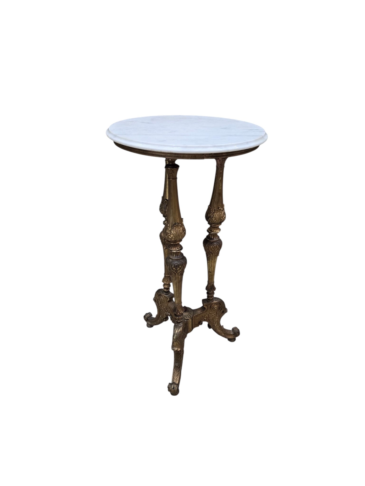 Antique Louis XVI Style Pedestal Side Table
