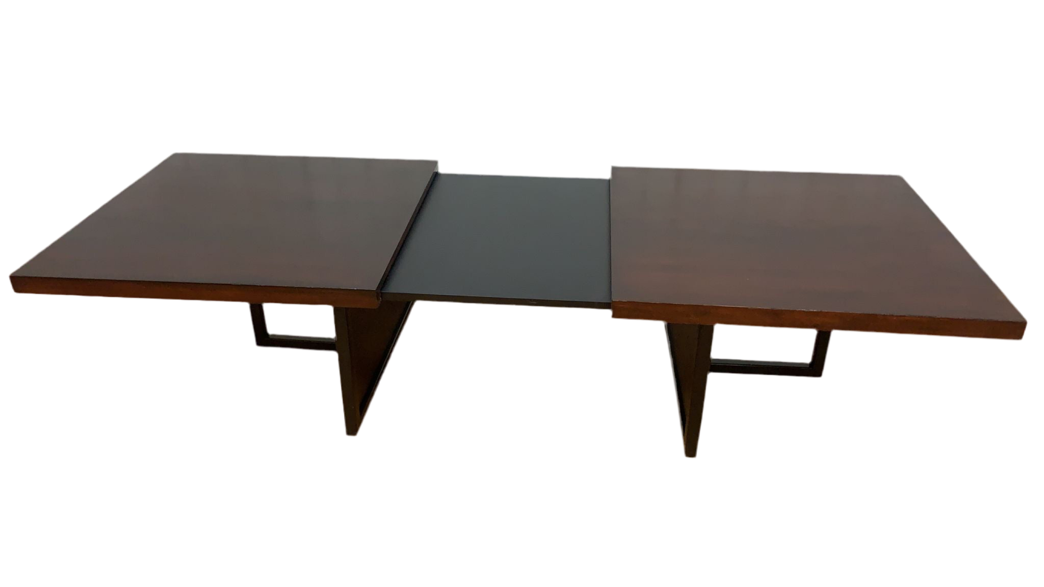Mid Century Modern John Keal Style Expanding Coffee Table