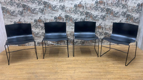 Mid Century Modern Massimo and Lella Vignelli for Knoll Handkerchief Chairs - 4 Piece Set