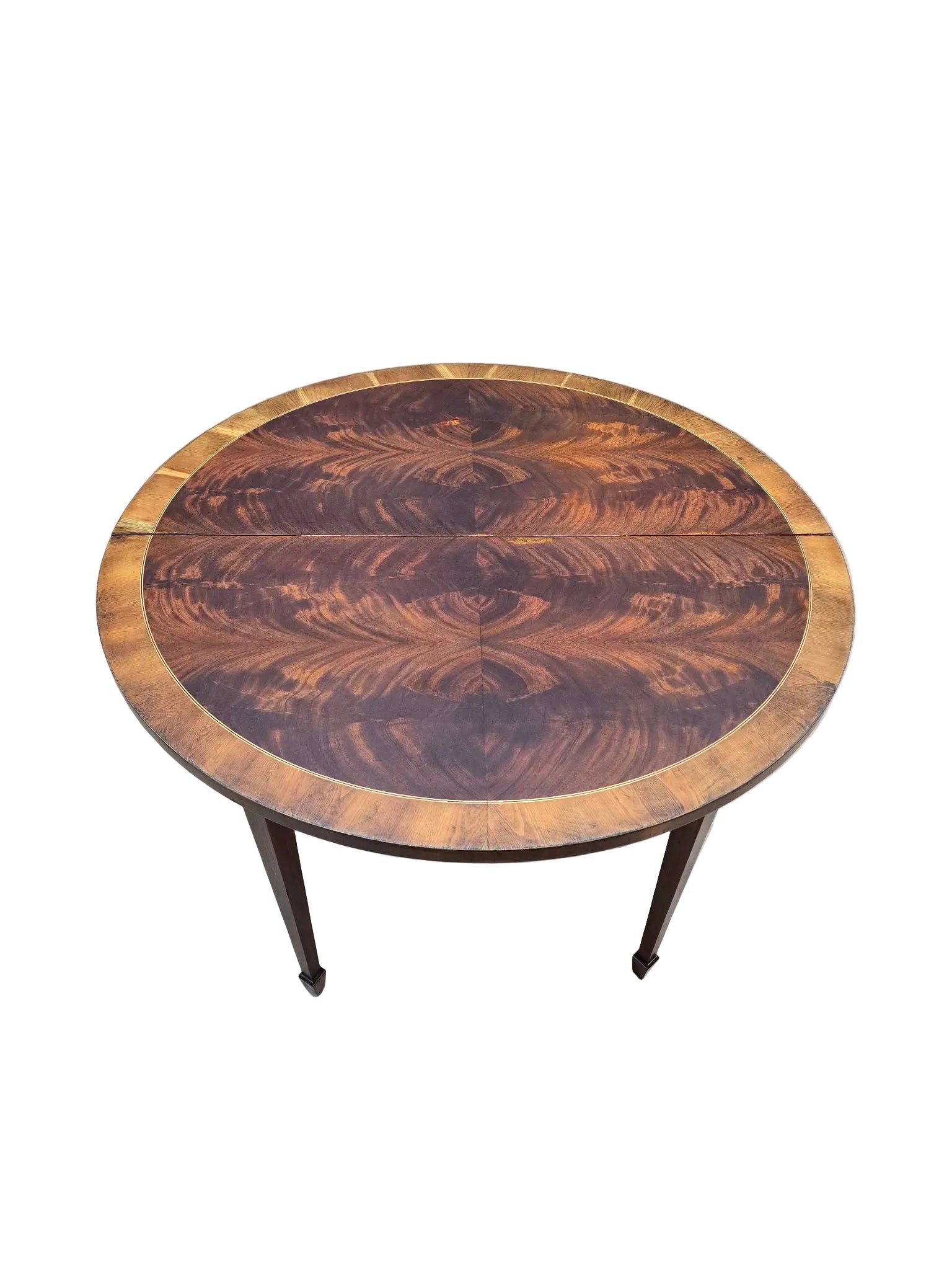 Vintage Folding Demilune Flip-Top Table