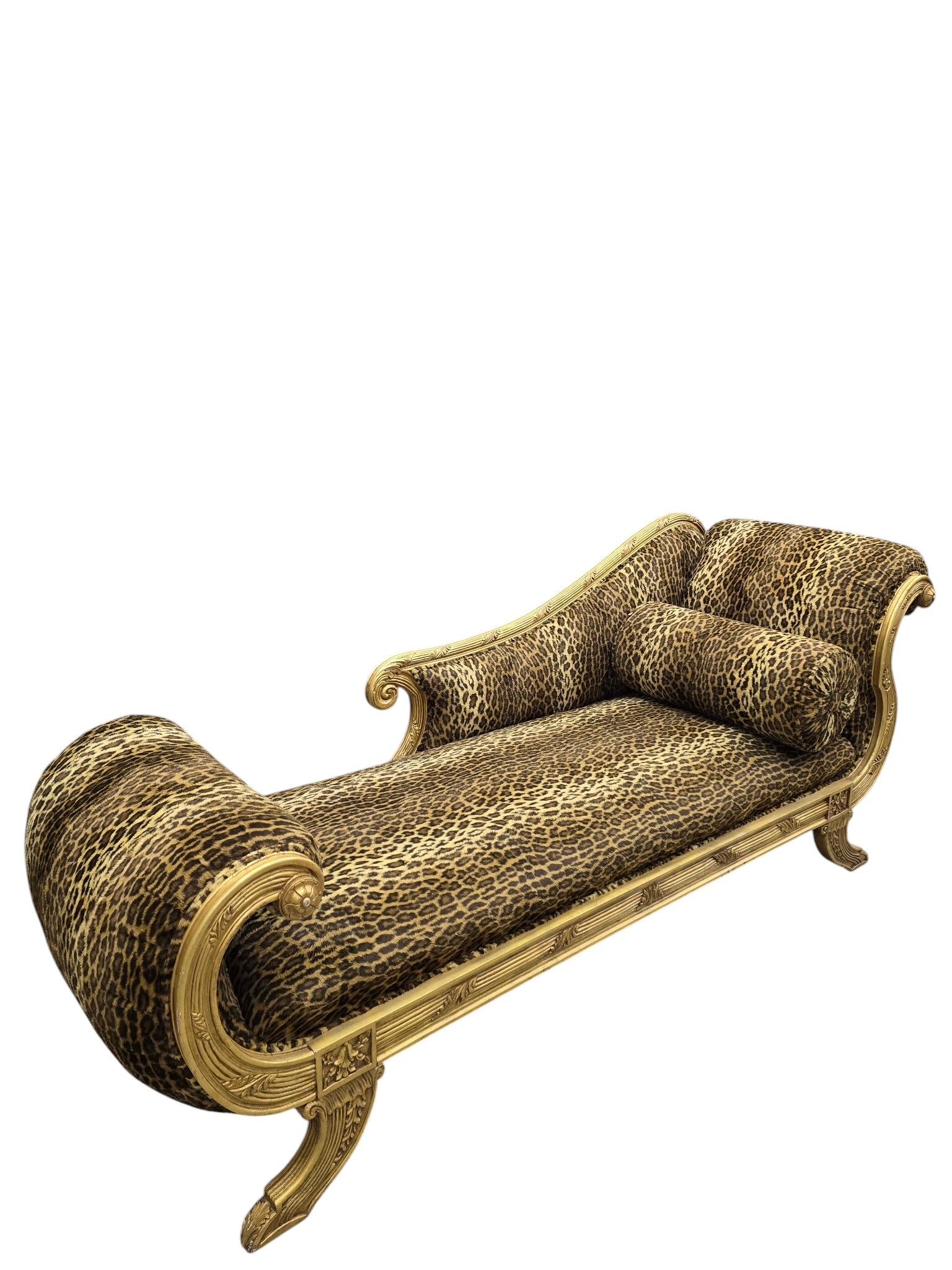 Vintage Henredon Style Hollywood Regency Chaise Lounge
