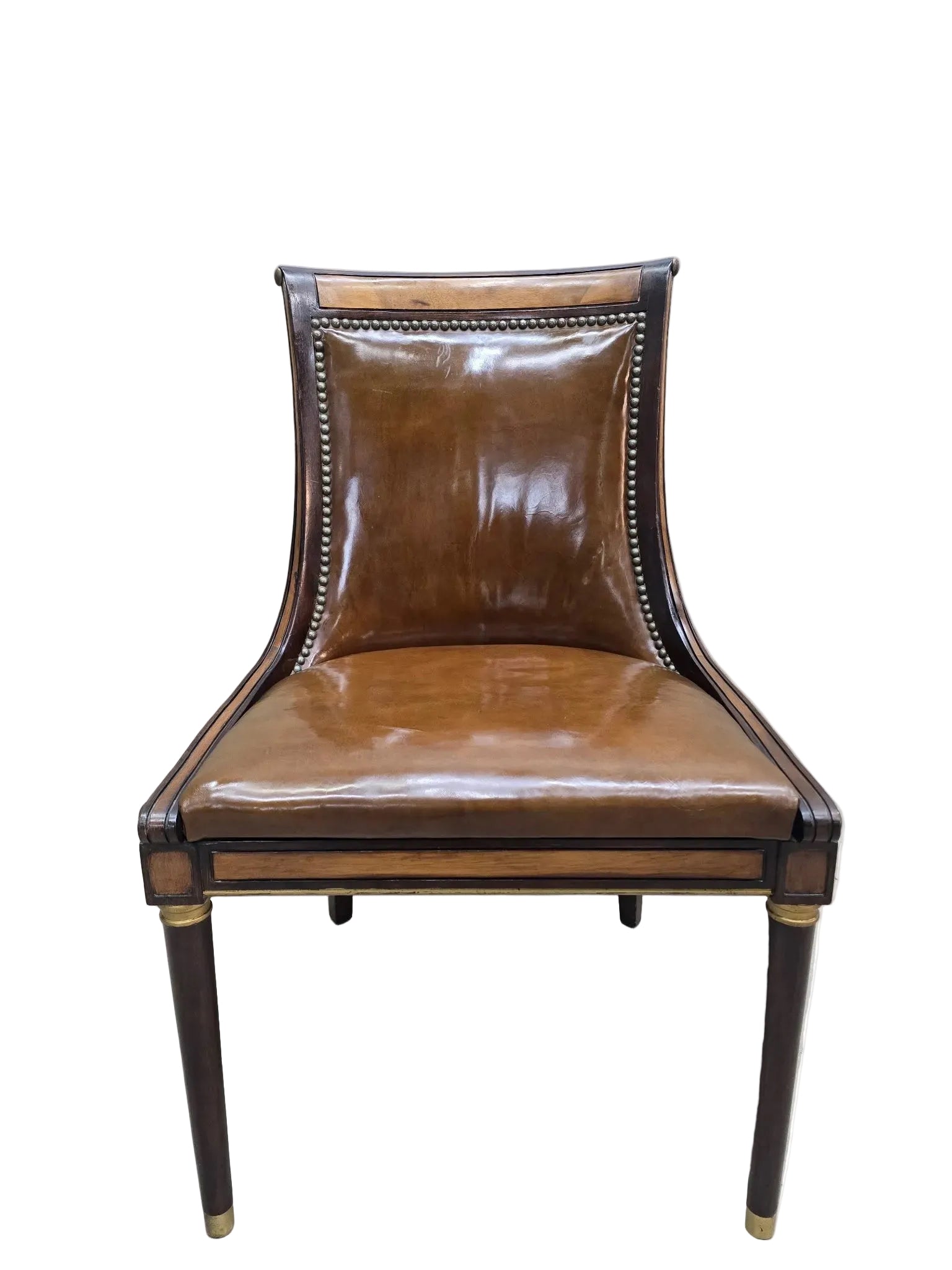 Vintage Neoclassical Style Slipper Dining Chairs by Oxford LTD – 6