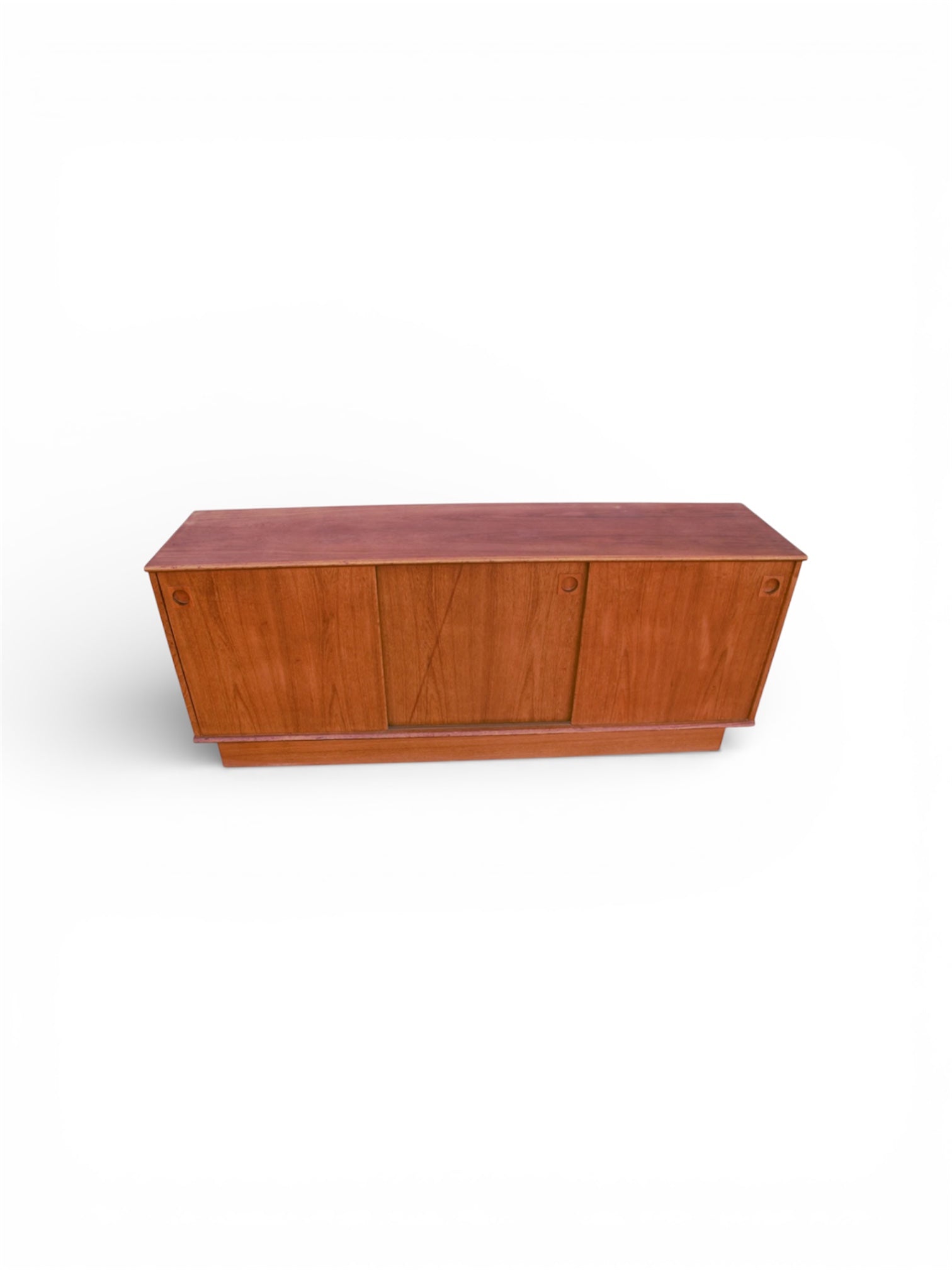 MCM Danish Sliding Door Sideboard Credenza by Dyrlund