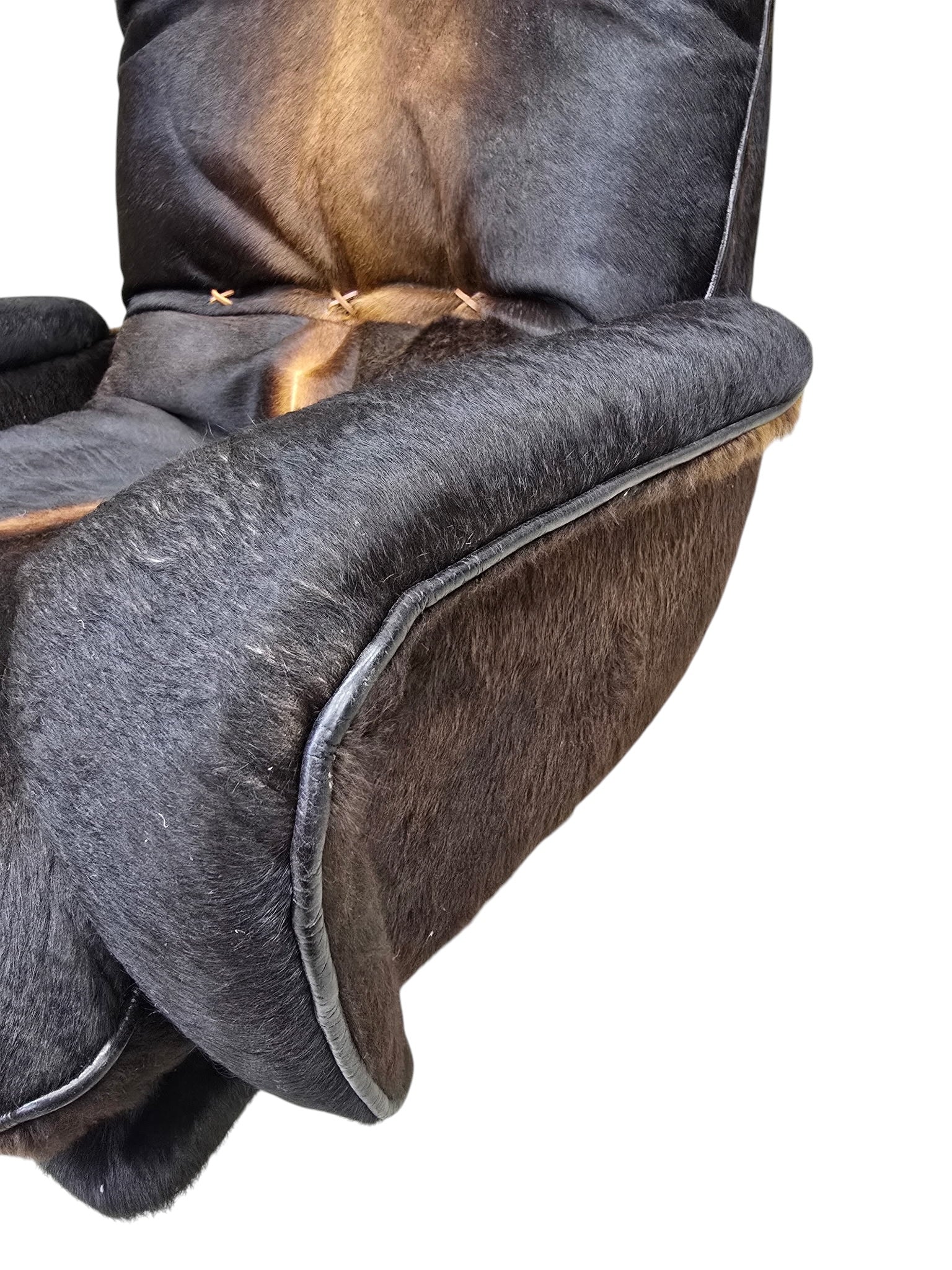 MCM De Sede Lounge Chair and Ottoman Newly Reupholstered