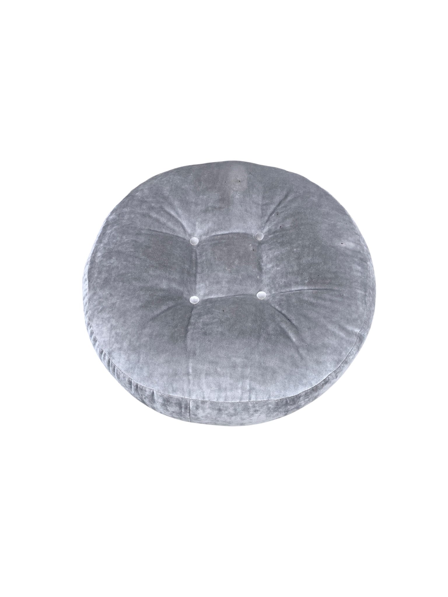 MCM Tufted Velvet Ottoman