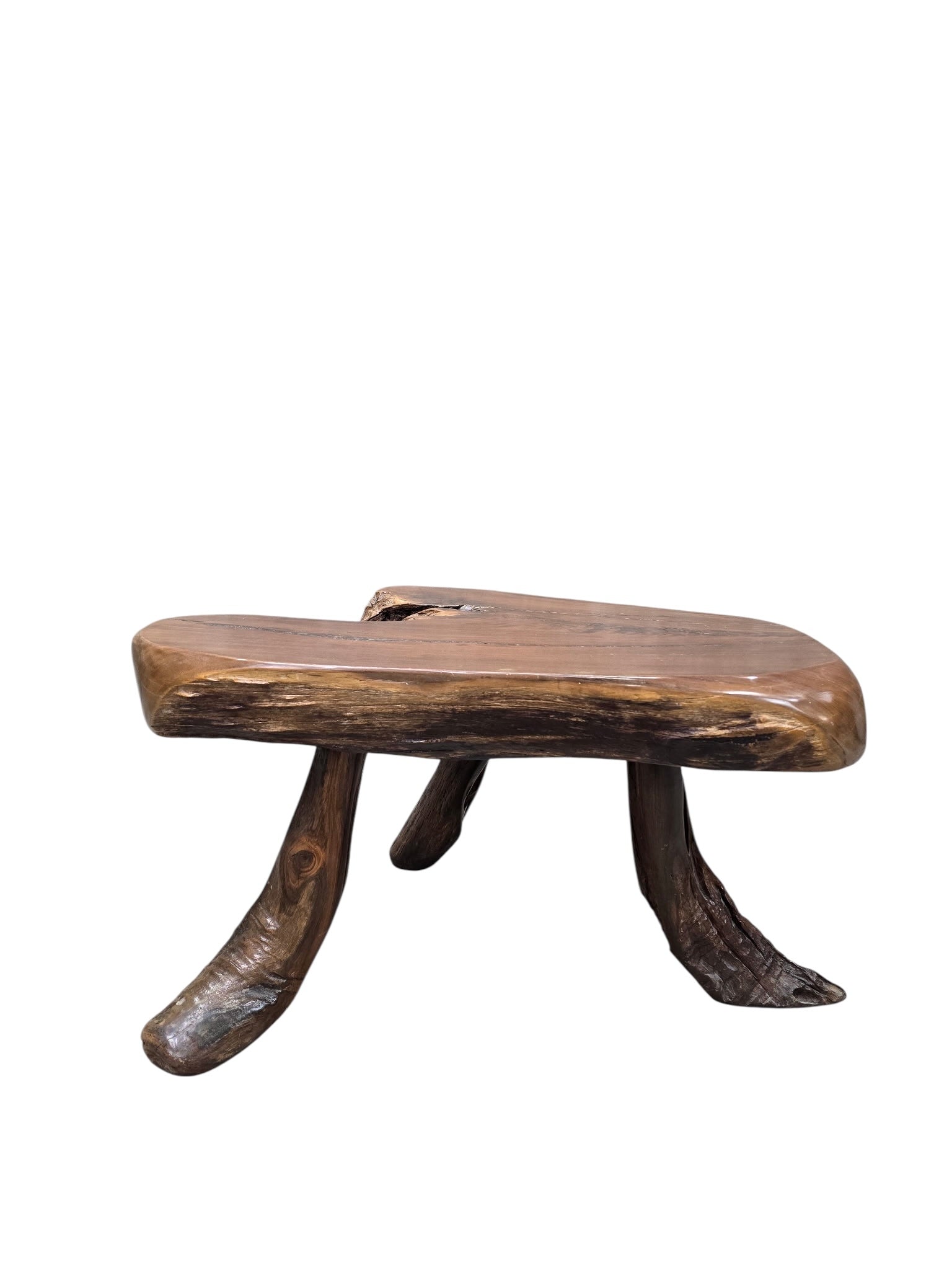 Vintage Live Edge Wood Slab Table