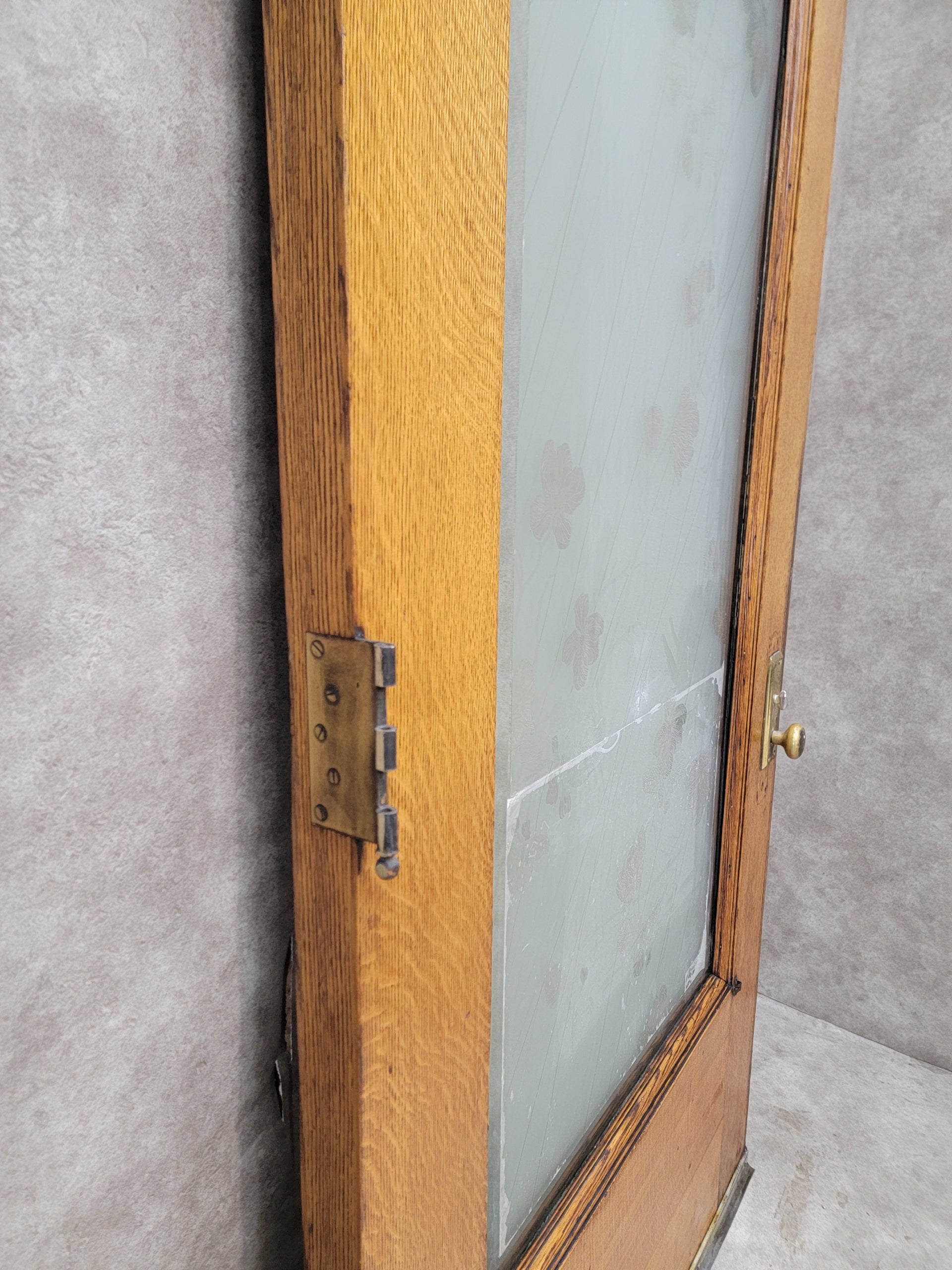 HOLD - Antique Monumental Salvaged Carved Entrance Door