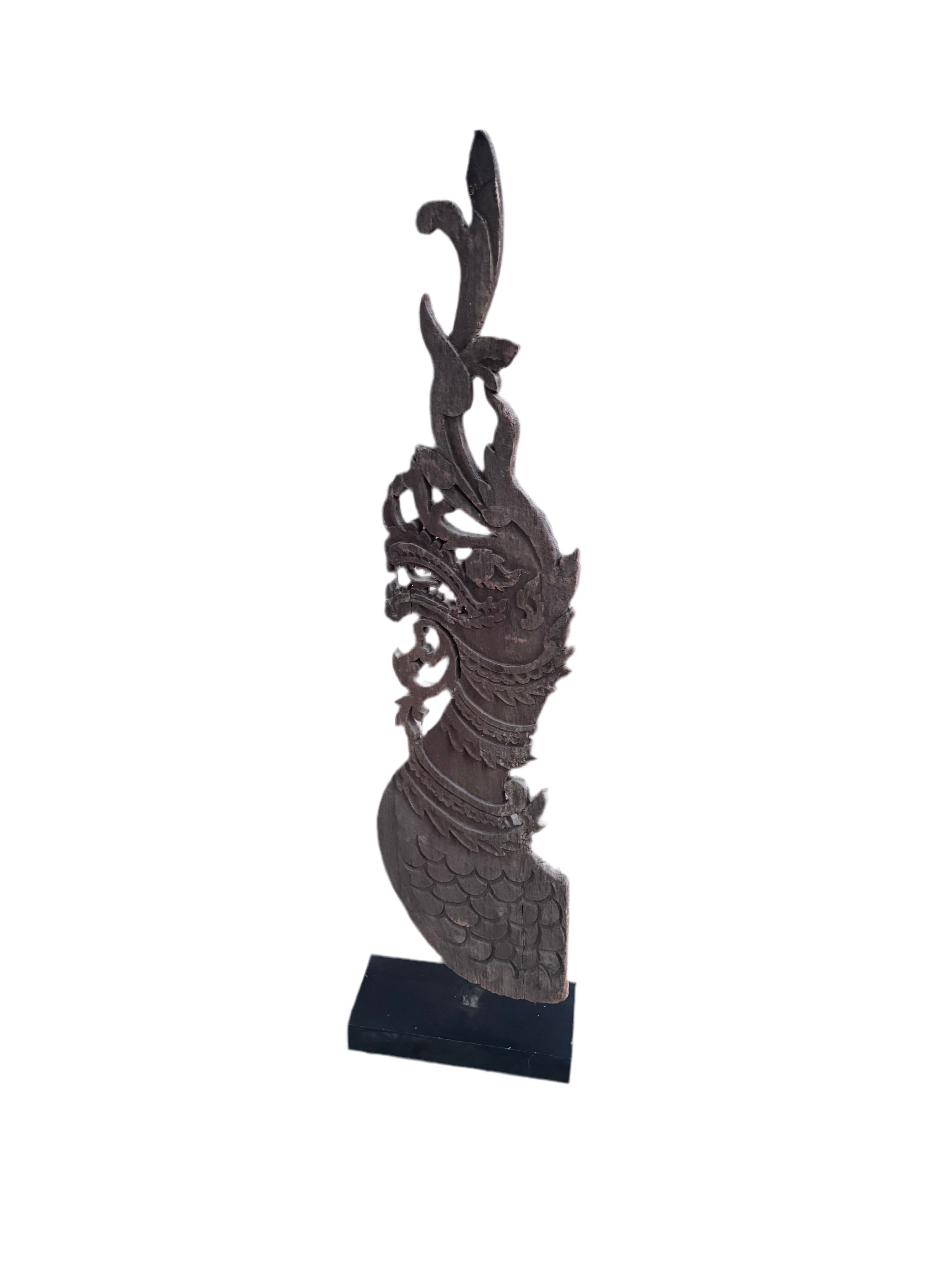 Antique Thai Naga Temple Finial